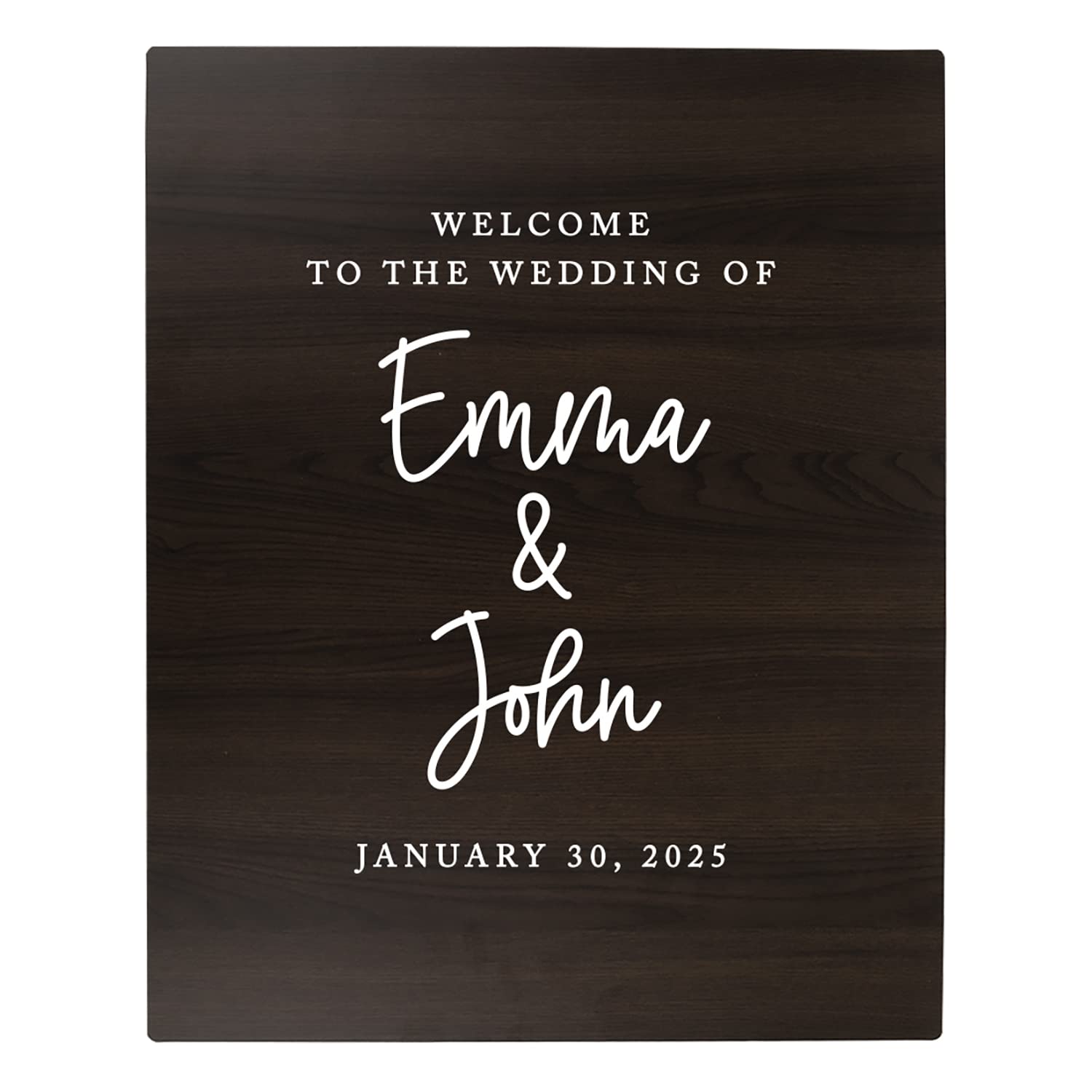 Custom Rustic Wedding Welcome Sign - 16