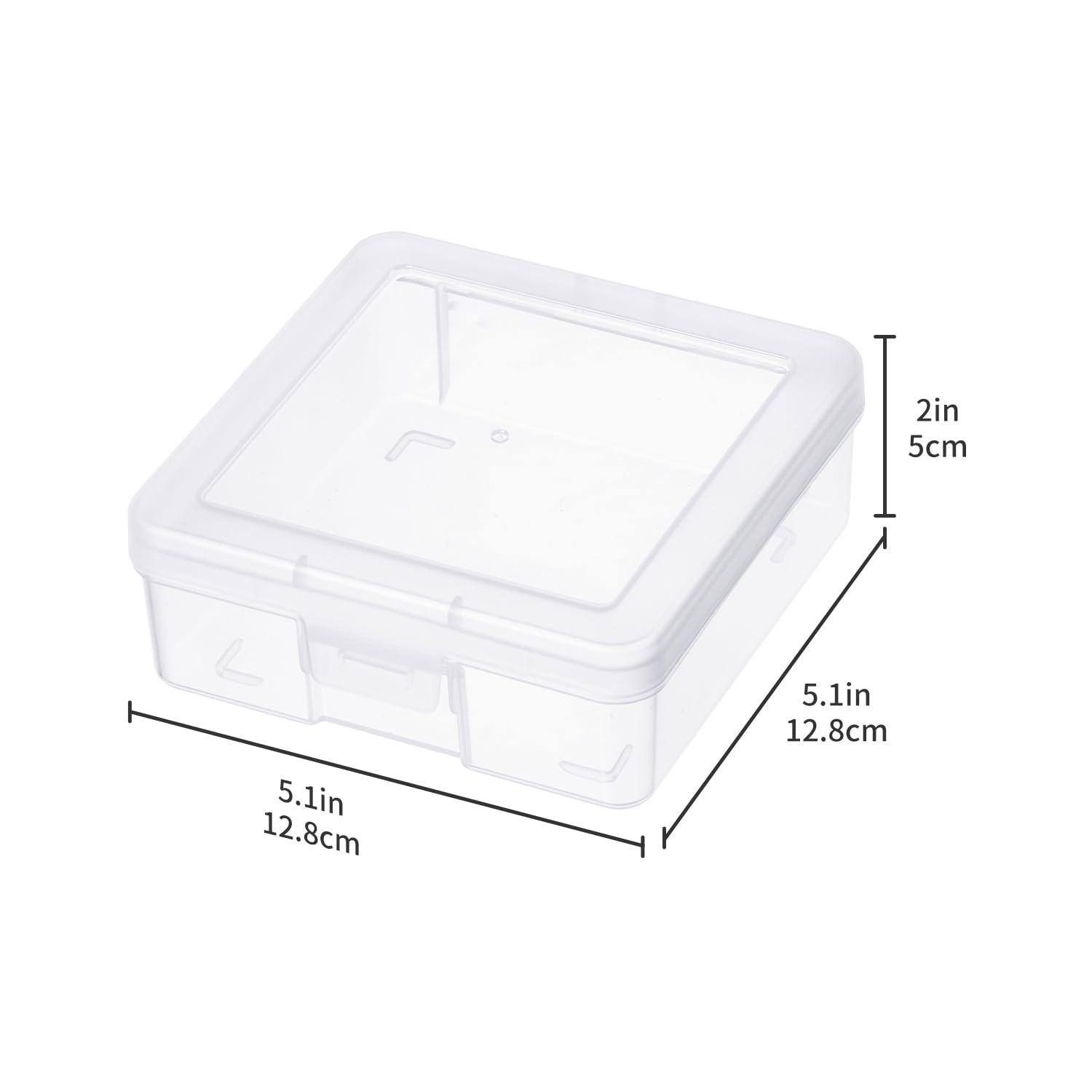 Stackable Plastic Clear Storage Box Containers with Latching Lid - 12 Pack Small Clear Organizer for Art Supplies, Lego, Crayons, Beads & Jewelry | Perfect for Craft Rooms, Classrooms & Home Organization