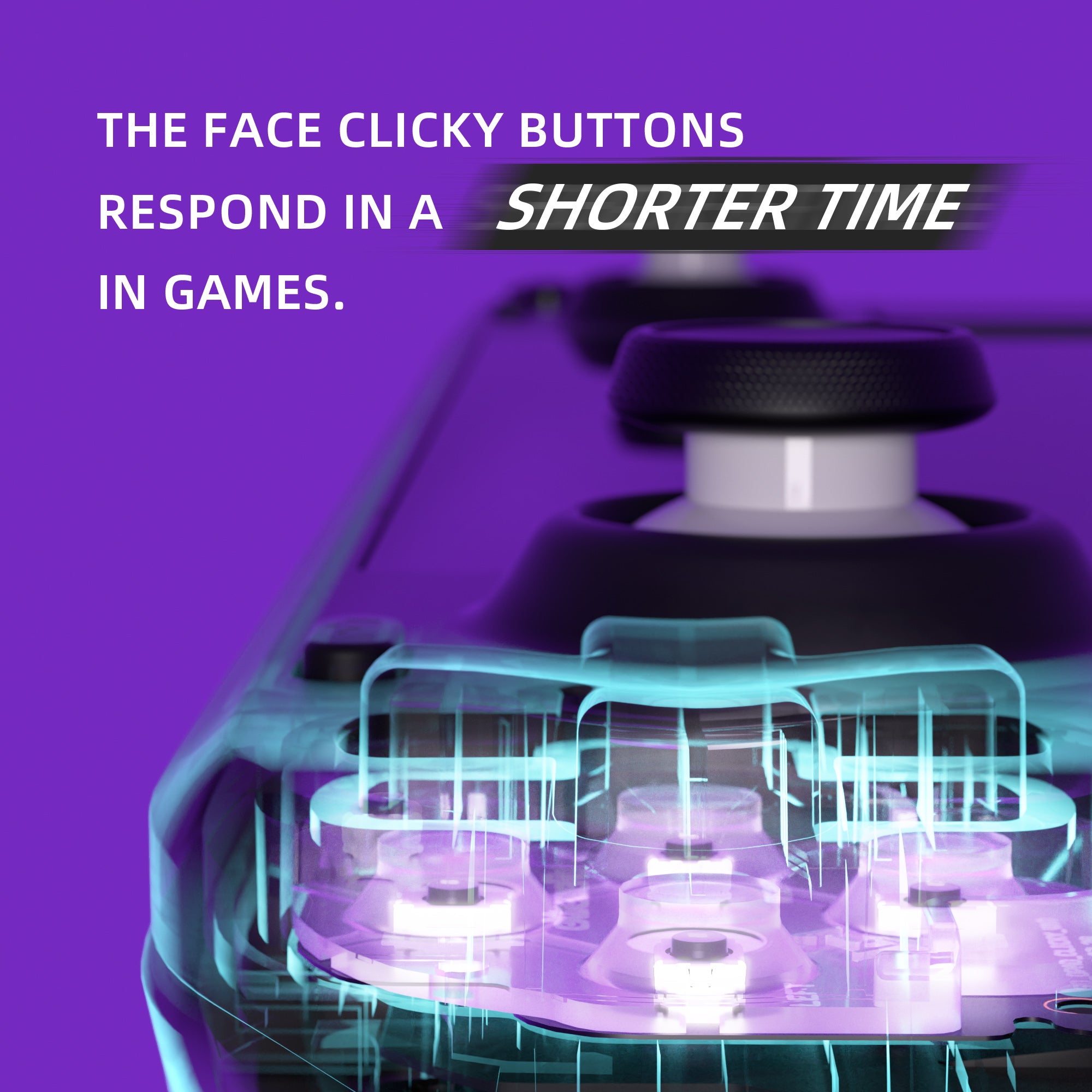 eXtremeRate Clicky Button Kit for Steam Deck - Custom D-Pad, ABXY & Menu Buttons - Tactile Mouse-Click Feel for Steam Deck LCD Console (NYESD001) - Perfect for Gaming, Travel & Handheld Enthusiasts
