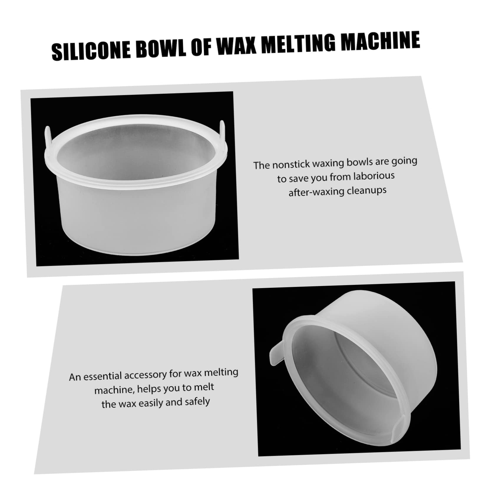 iPetboom 6-Pack Silicone Wax Melting Bowls - Portable DIY Wax Warmer for Hair Removal, Candle Making & Waxing - Heat-Resistant Wax Pot Replacement for Waxing Machine (Great for Home Salons & DIY Beauty)