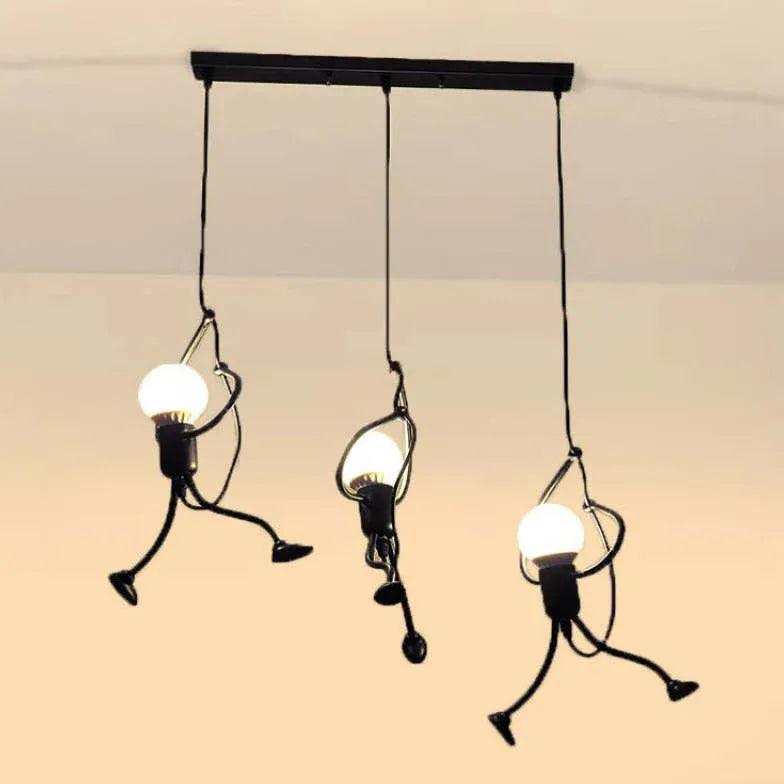 Modern White Pendant Light - Stylish & Playful Hanging Fixture for Kitchen Island, Dining Room & Bedroom Decor