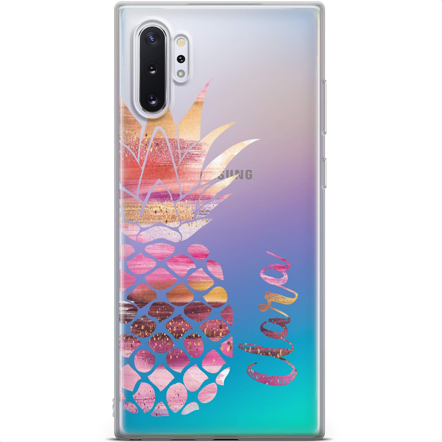 Samsung Galaxy S24 S23 Ultra S22 S21 S20 S10 Phone Case - Slim Flexible TPU Protective Cover with Abstract Pineapple Design | Lightweight Silicone Case for Everyday Use & Travel Protection
