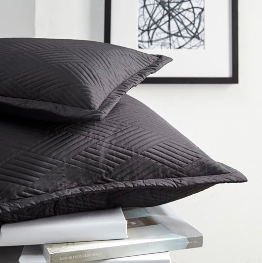 Davinci Halifax Black Decorative Throw Pillow 30x50cm - Soft Cushion for Sofa, Bed, Living Room & Home Decor
