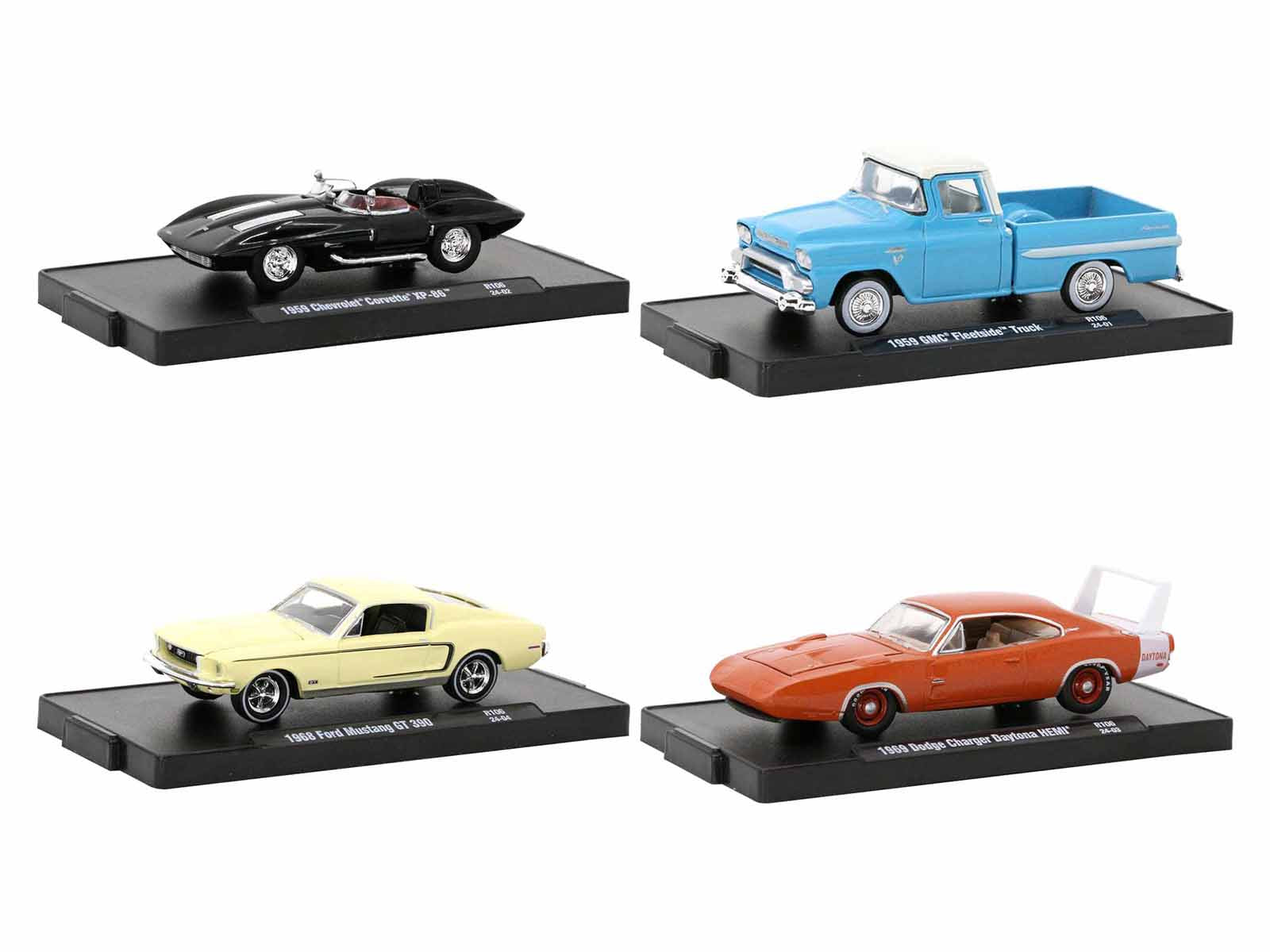 M2 Machines 1/64 Scale Diecast Model Cars - Auto Drivers Set of 4 Limited Edition (9600 Pieces Worldwide) - Collectible Miniature Vehicles for Display, Gifts & Racing Enthusiasts