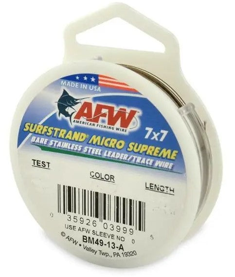 American Fishing Wire Surfstrand Micro Supreme - High Strength Saltwater Fishing Line for Surf Casting & Offshore Angling | Perfect for Beach, Pier, and Deep Sea Fishing