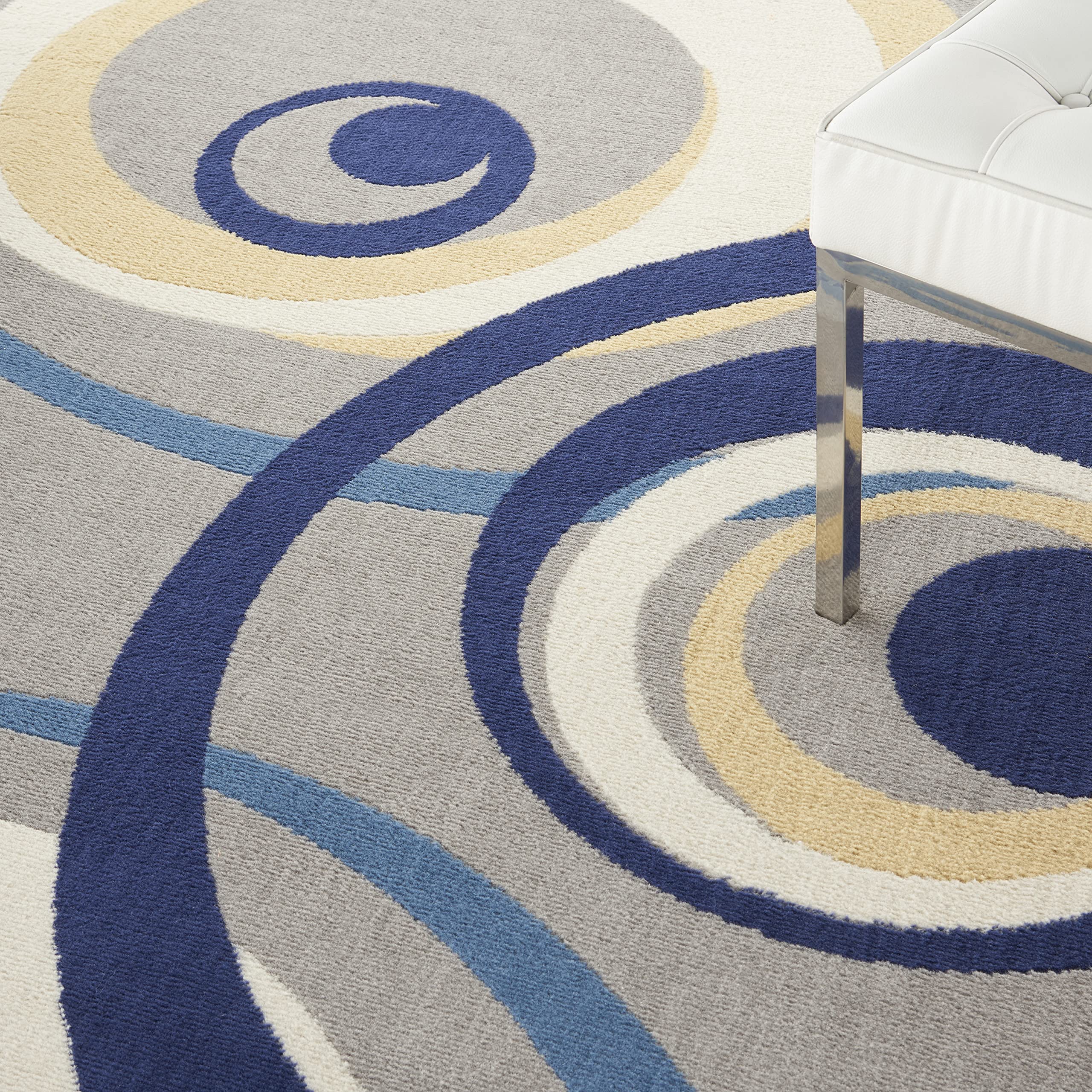 Nourison Grafix Geometric Grey 3'9