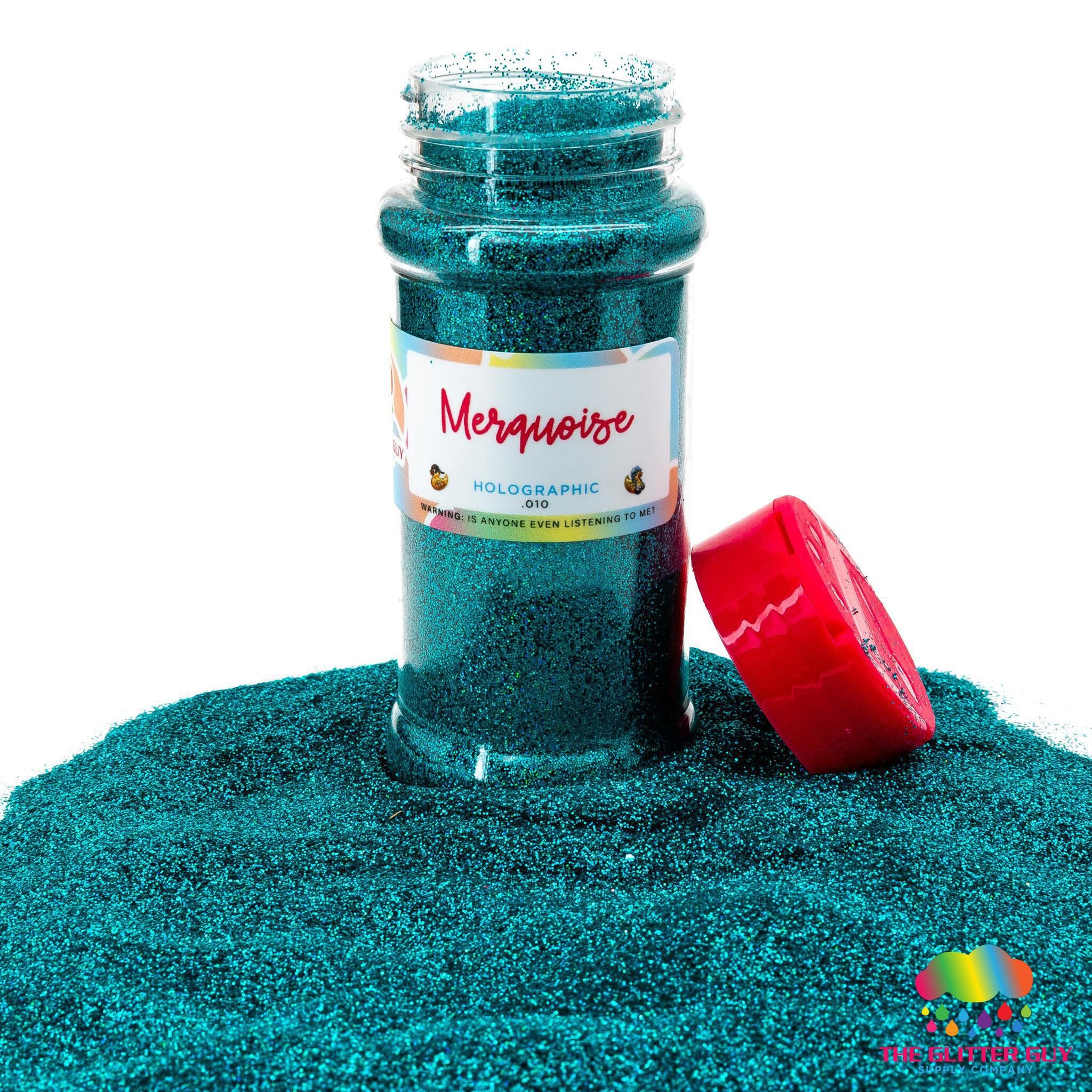 Premium Turquoise Holographic Glitter - 3.7oz Fine 1/96