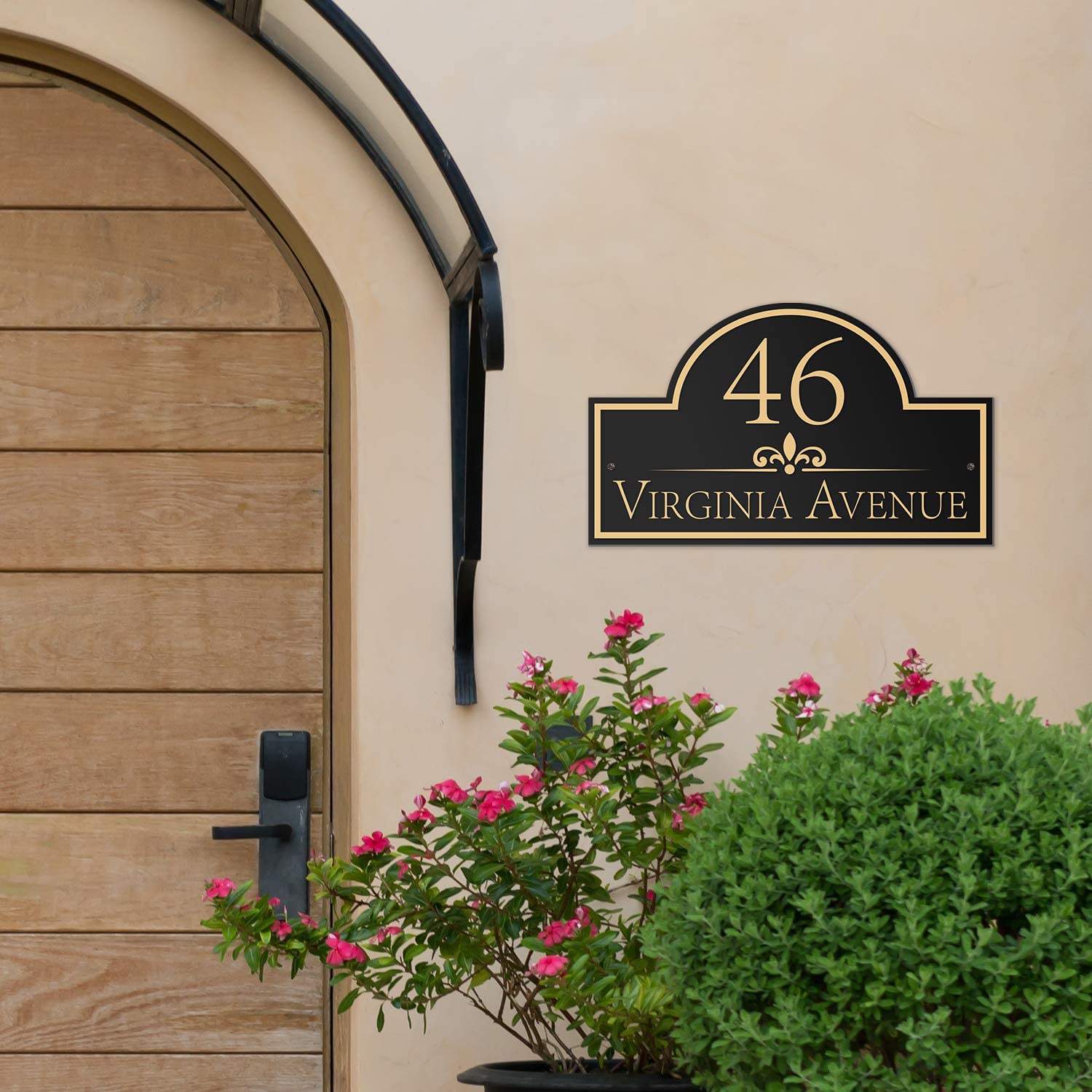 Custom House Number Sign - Personalized Address Plaque (13
