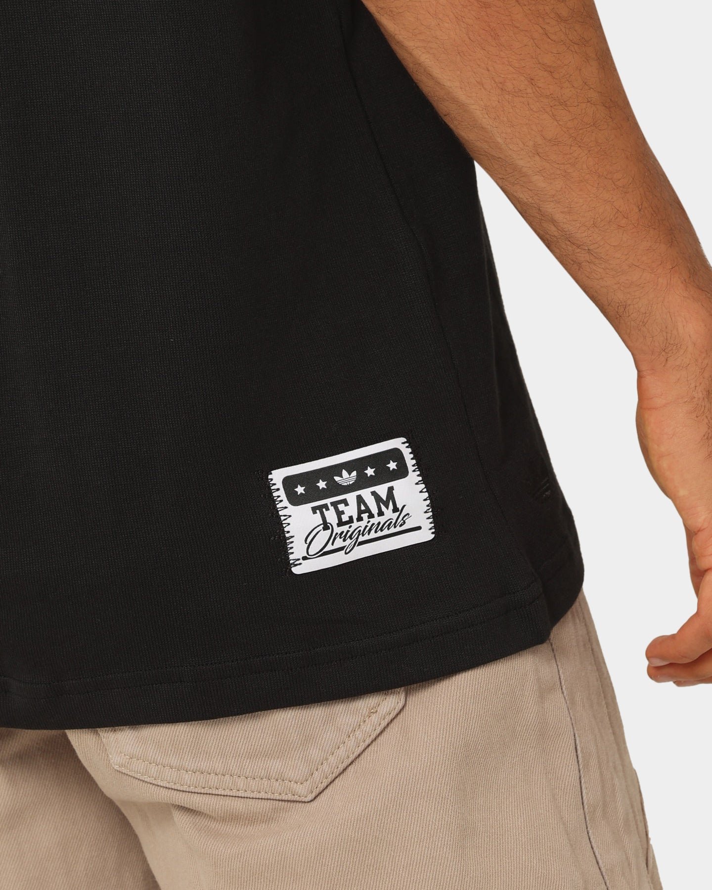Adidas MC Badge T-Shirt for Men - Black Cotton Short Sleeve Tee - Casual Wear & Street Style Outfits