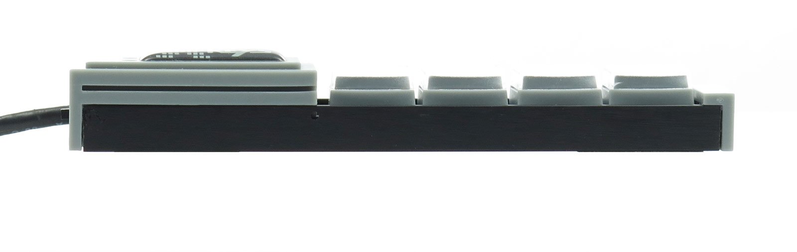 Programmable USB KVM Switch Keypad - 4 Hotkey Buttons for PC & Mac - Black - Ideal for Office, Gaming & Multi-Computer Setup