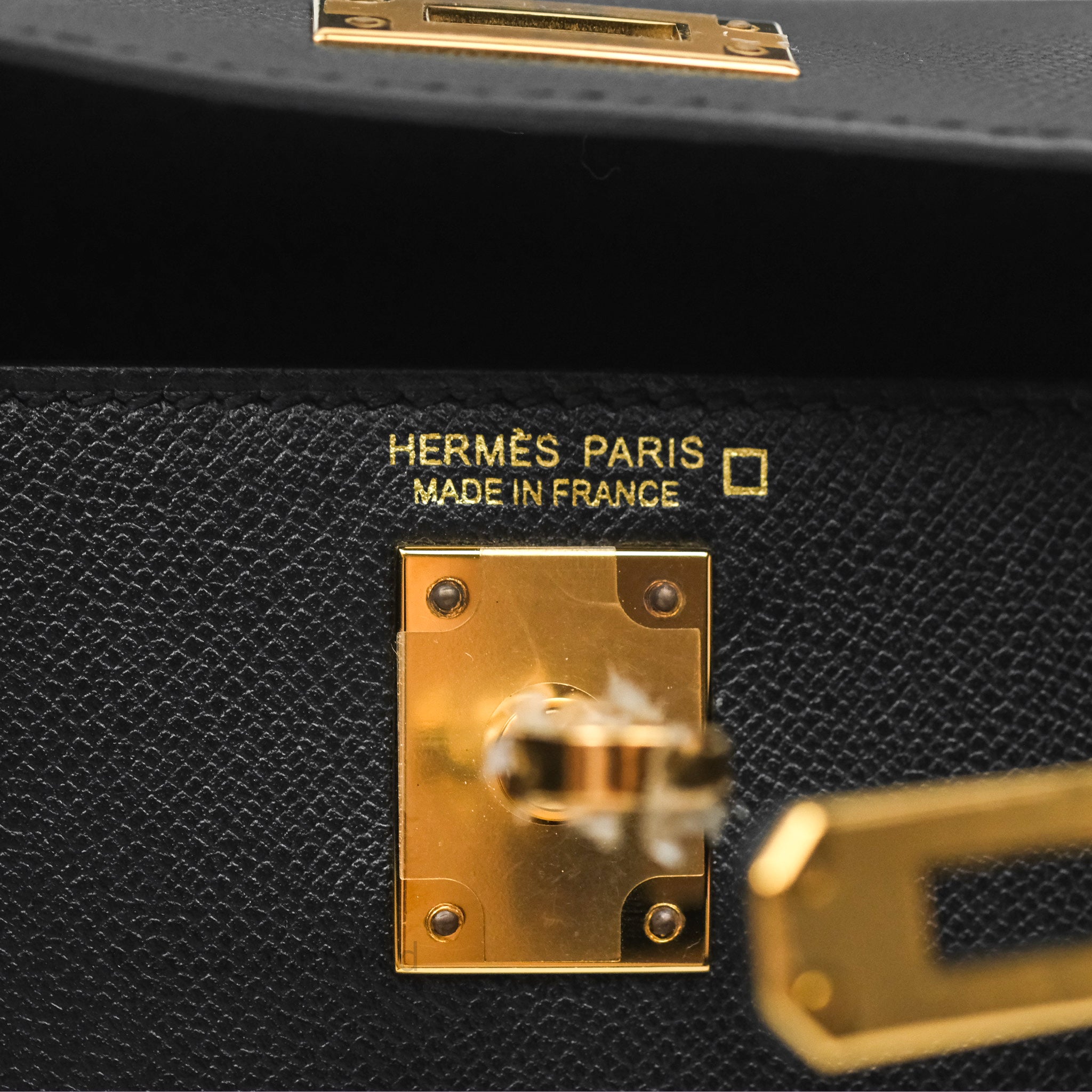 Authentic Hermès Mini Kelly II Touch Noir 89 Crocodile Leather with Gold Hardware - Luxury Handbag for Women | Perfect for Evening Events & Special Occasions