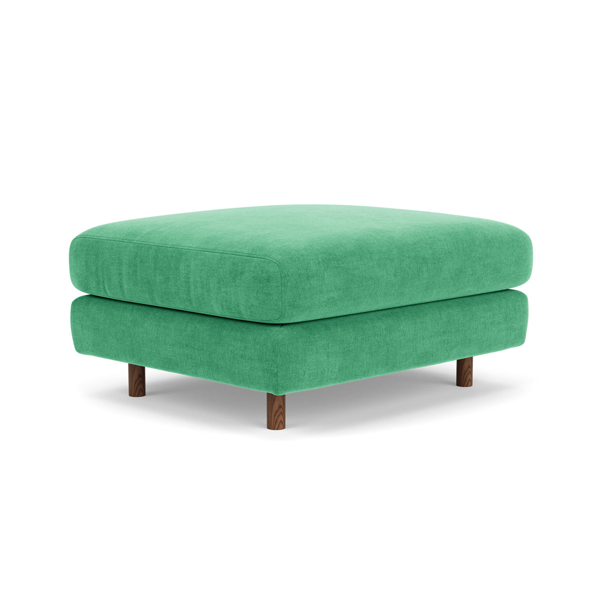 Dylan Fabric Ottoman - Soft and Stylish Footrest, Storage Bench, Living Room Accent Piece - Perfect for Small Spaces, Bedroom, or Lounge Area