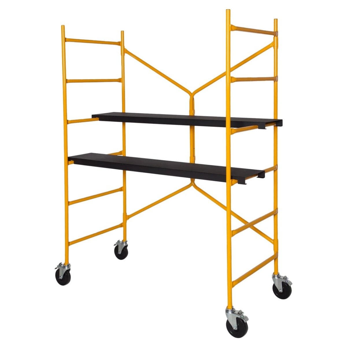 6 ft. Adjustable Mobile Work Platform - Heavy Duty Rolling Work Stand for Construction, Painting & Home DIY Projects - Perfect for Workshops, Garages & Job Sites