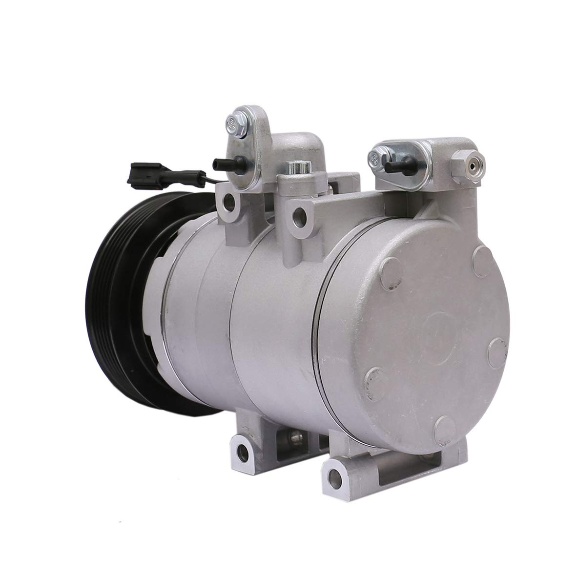 FKG AC Compressor and A/C Clutch 9770126300 - Compatible with 2001-2006 Hyundai Santa Fe 2.7L - Perfect for AC System Repair & Replacement in Hot Climates