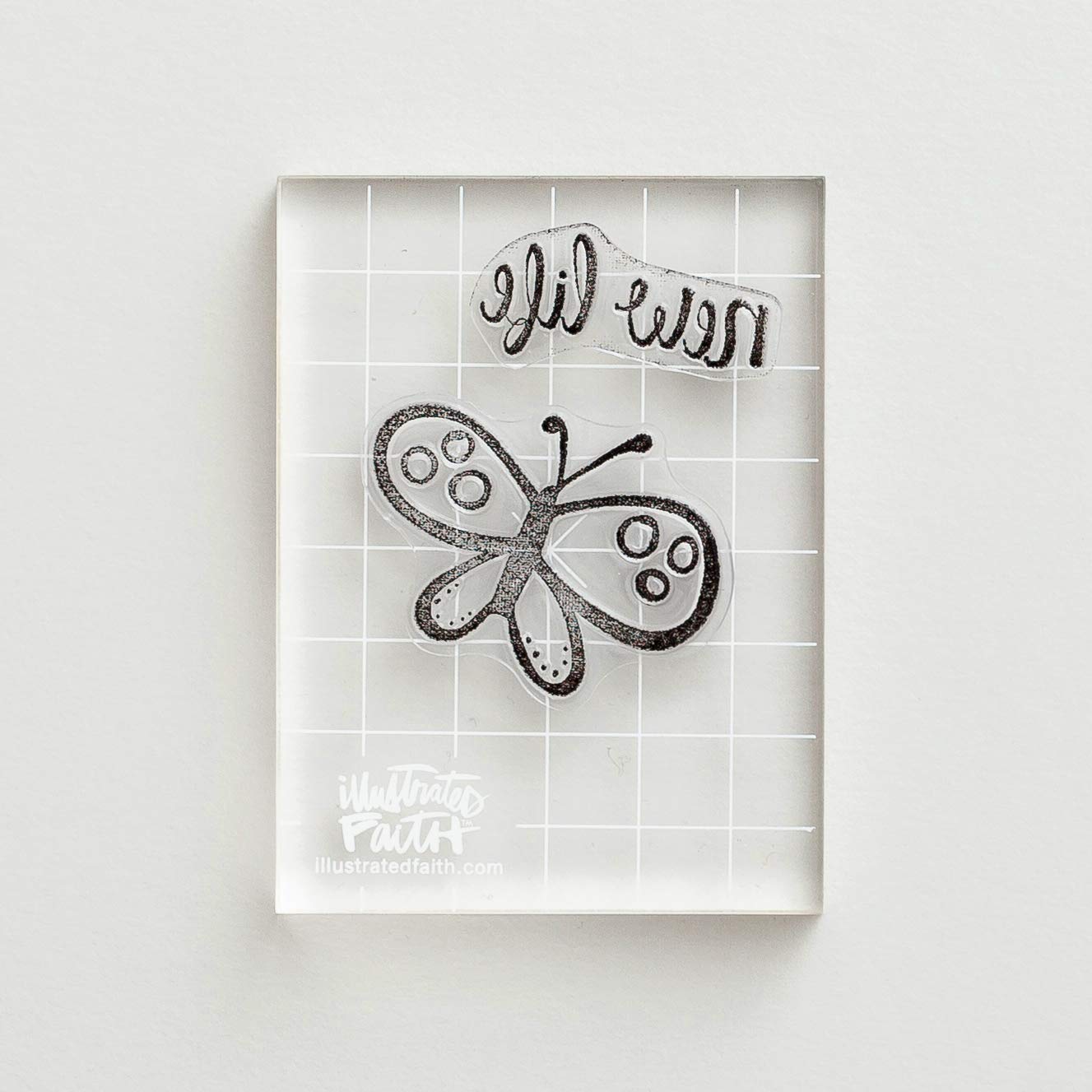 Fly Free Butterfly Clear Stamps for Bible Journaling & Scrapbooking - Illustrated Faith Religious Craft Supplies