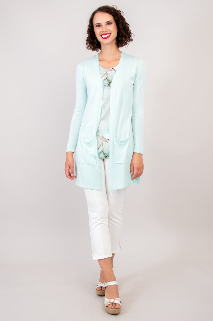 Justine Sweater - Soft Bamboo Cotton Knit Top in Fresh Mint Green | Women's Casual Pullover for Fall & Winter Layering