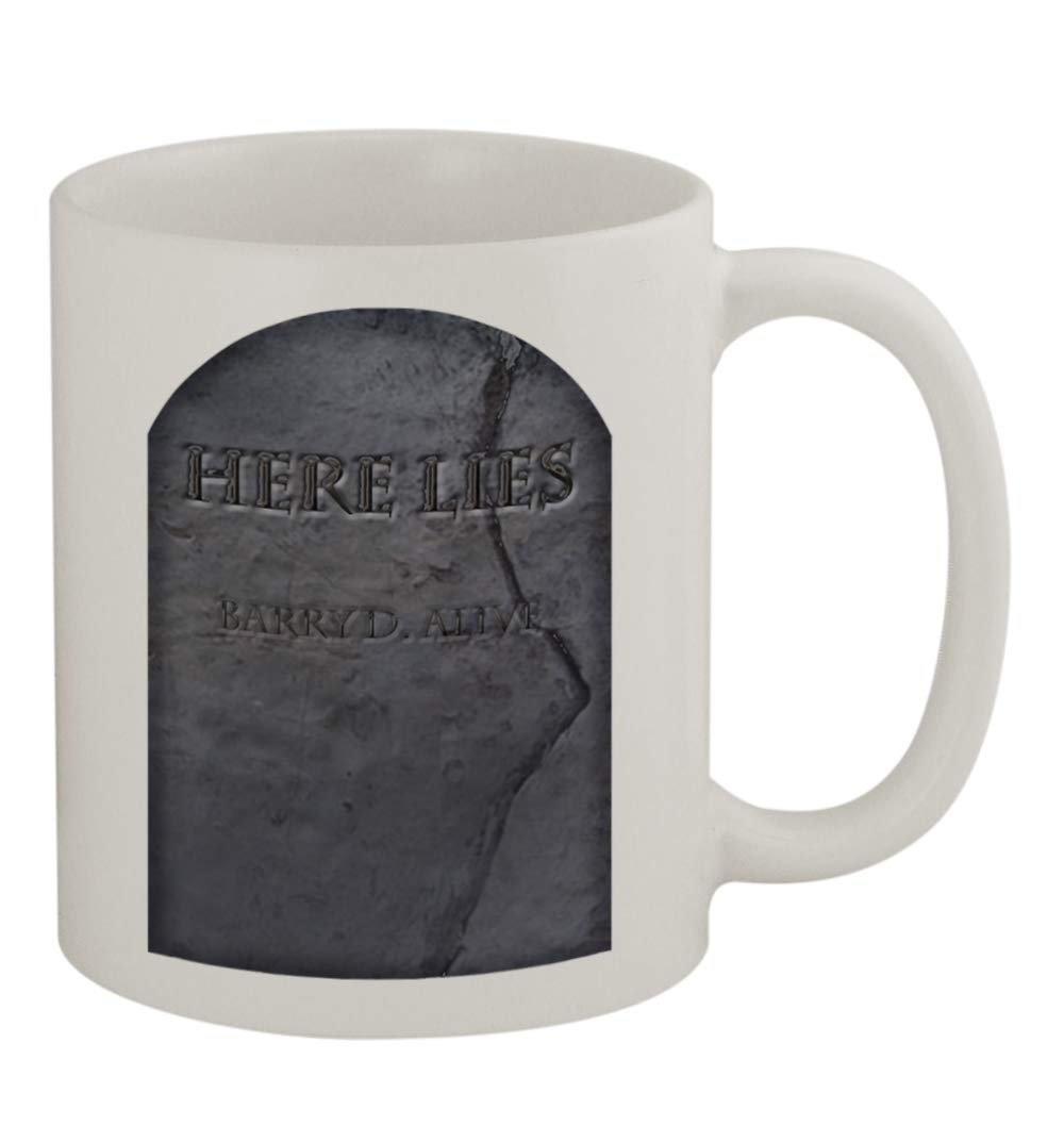 Funny Humor Ceramic Coffee Mug 11oz - Middle of the Road Barry D. Alive #120 Design - Perfect for Office, Home Use & Gift Giving