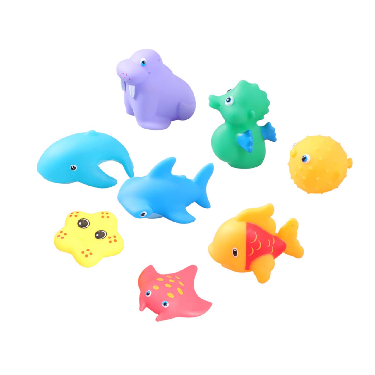 KICHOUSE 16 Pcs Bath Toys Set - Squeaky Rubber Duck & Animal Bath Time Toys for Toddlers | Fun Bathtub Playtime for Babies & Kids