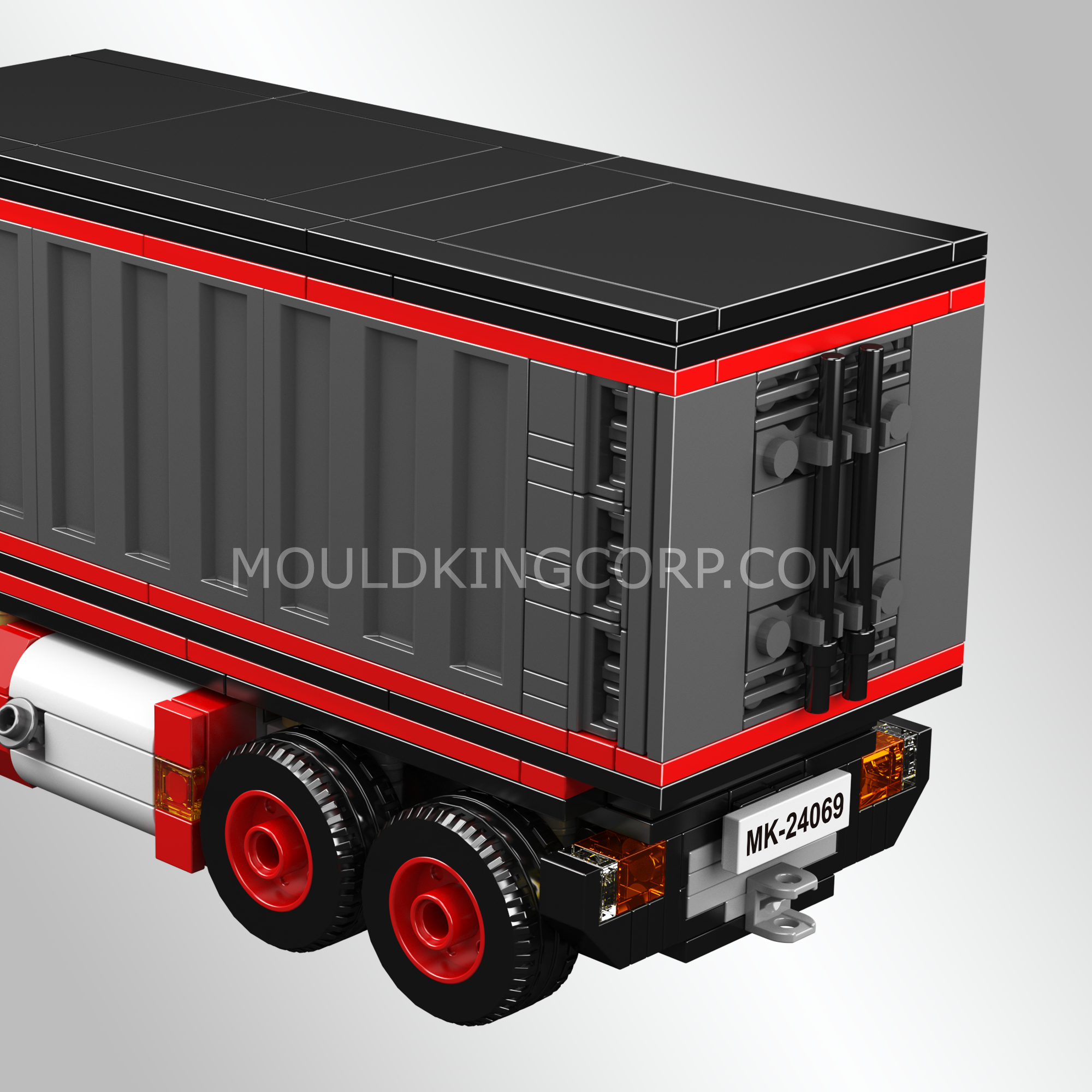 Mould King 24069 Heavy Duty Container Truck Building Set - 630 Piece Construction Toy for Kids & Adults | STEM Educational Building Blocks for Creative Play, Birthday Gifts & Model Truck Collection