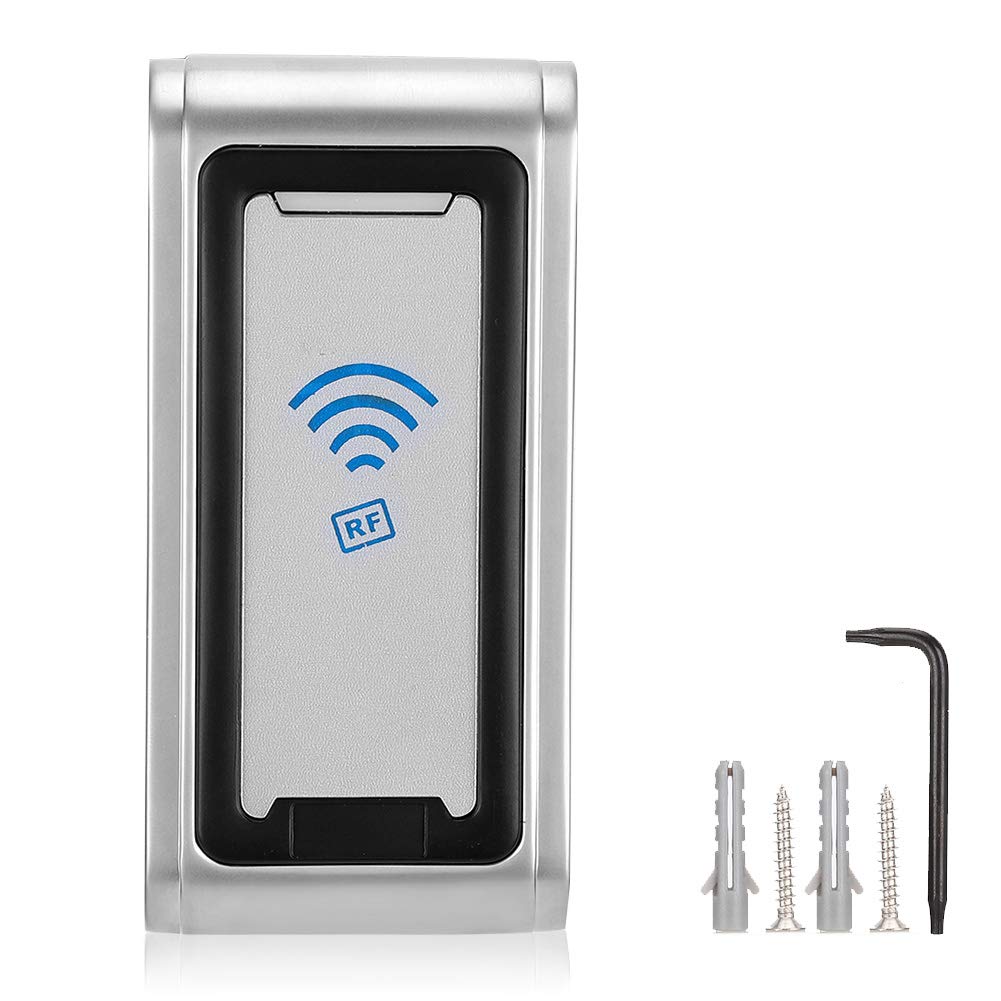125KHz Proximity Card Reader - IP65 Waterproof Metal Door Opener with Wiegand 26 Output for Secure Access Control Systems | Ideal for Office Buildings, Hotels, and Smart Home Entry Systems