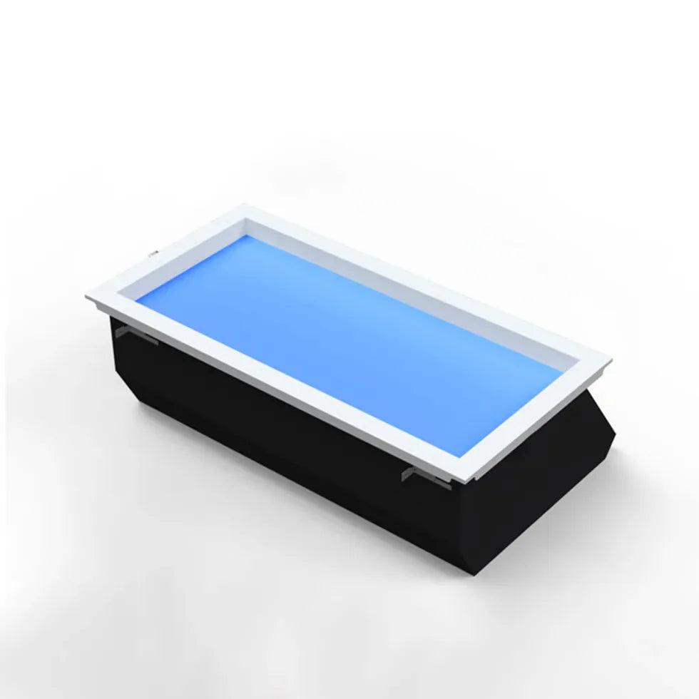 Modern LED Flush Mount Ceiling Light - Energy Efficient Skylight Insert for Living Room, Bedroom & Kitchen - Dimmable Bright Lighting Fixture