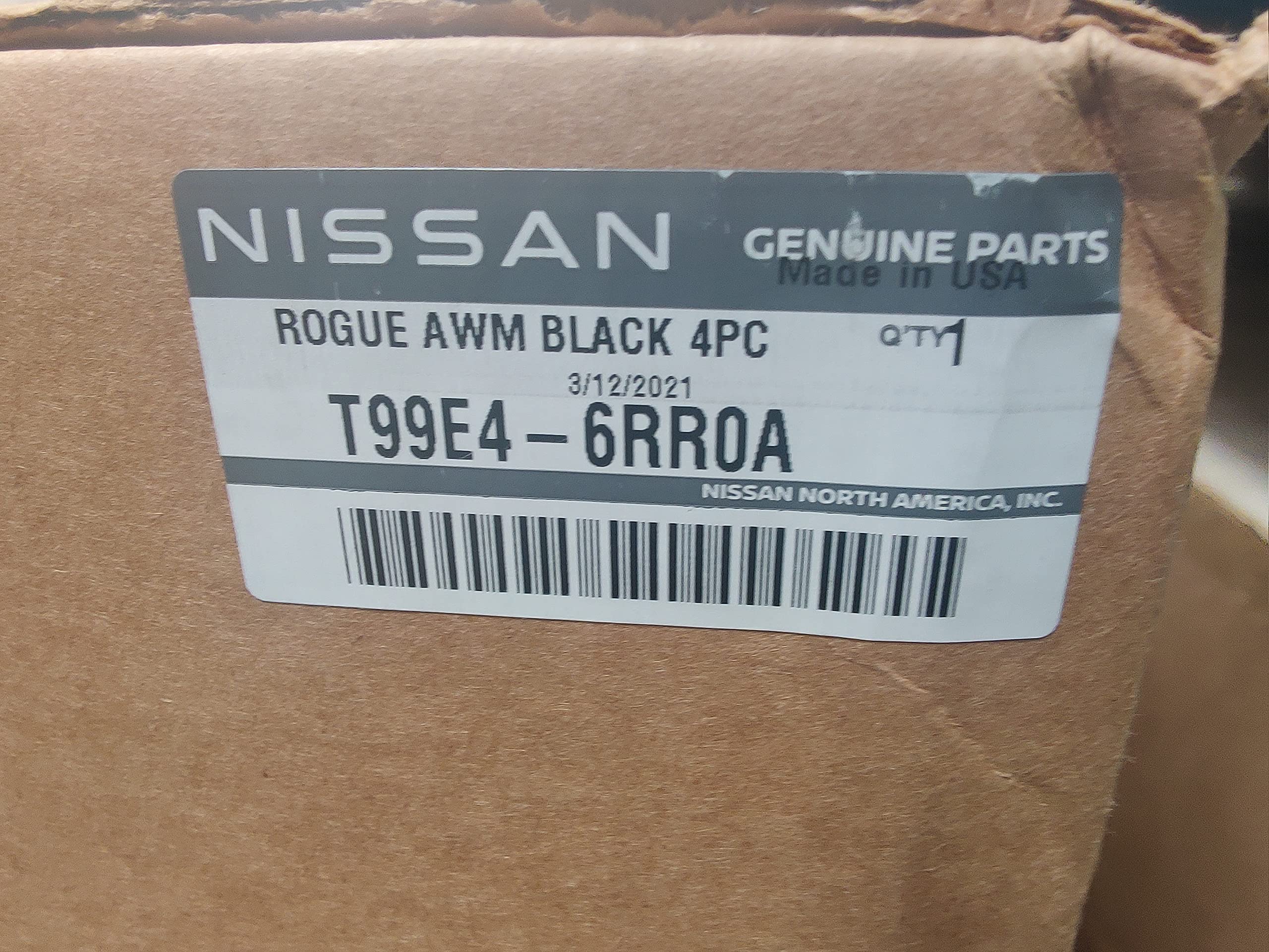 Genuine Nissan Molded Floor Mats - OEM Part T99E4-6RR0A / T99E46RR0A - All-Weather Car Floor Protectors for Nissan Vehicles - Perfect for Daily Commute, Road Trips & Off-Road Adventures