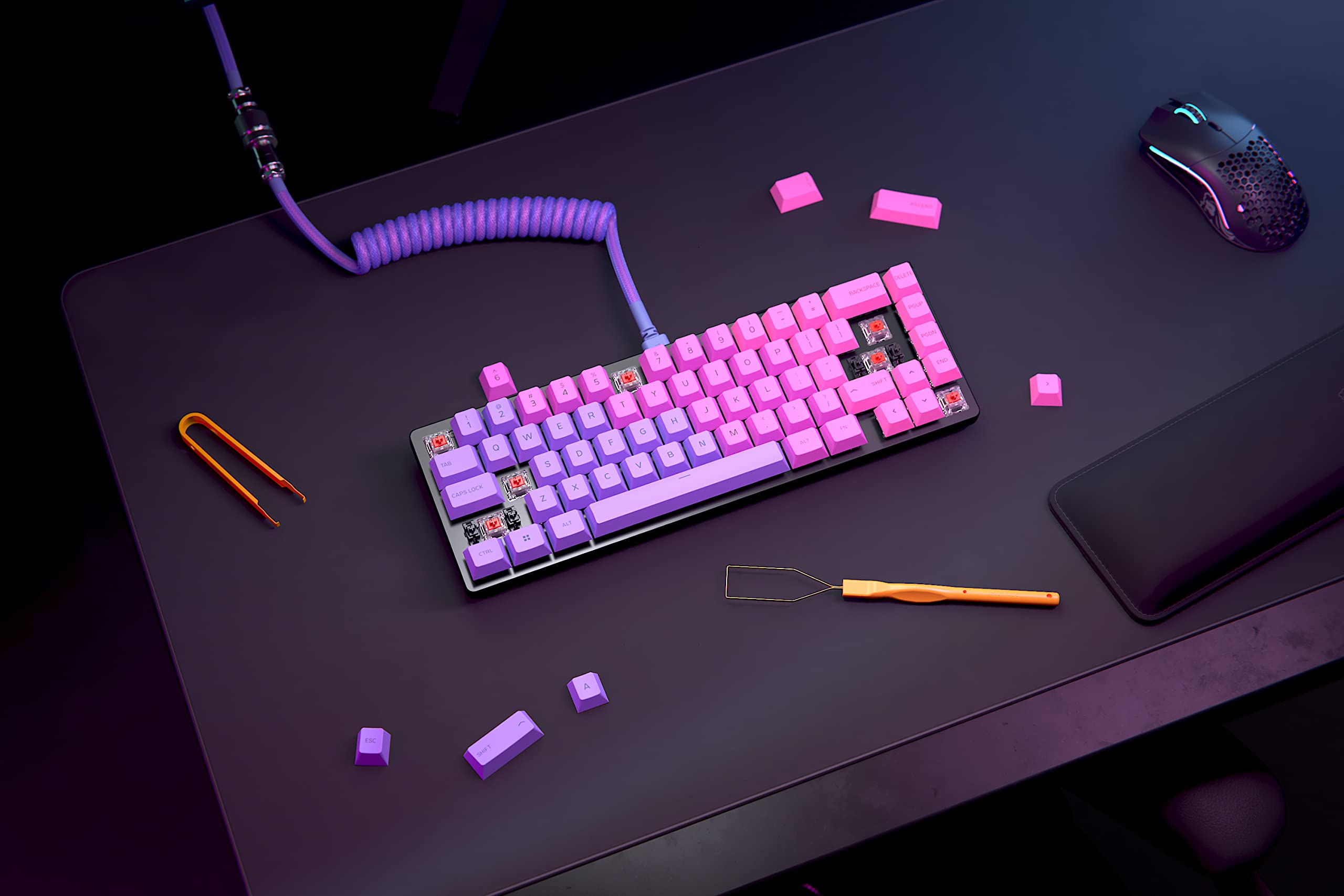 Glorious GMMK 2 Compact 65% Barebones Mechanical Gaming Keyboard - Aluminum Frame, Customizable RGB Backlit, TKL Layout (ISO/ANSI) - Black - Perfect for Esports, Streaming & Office Work