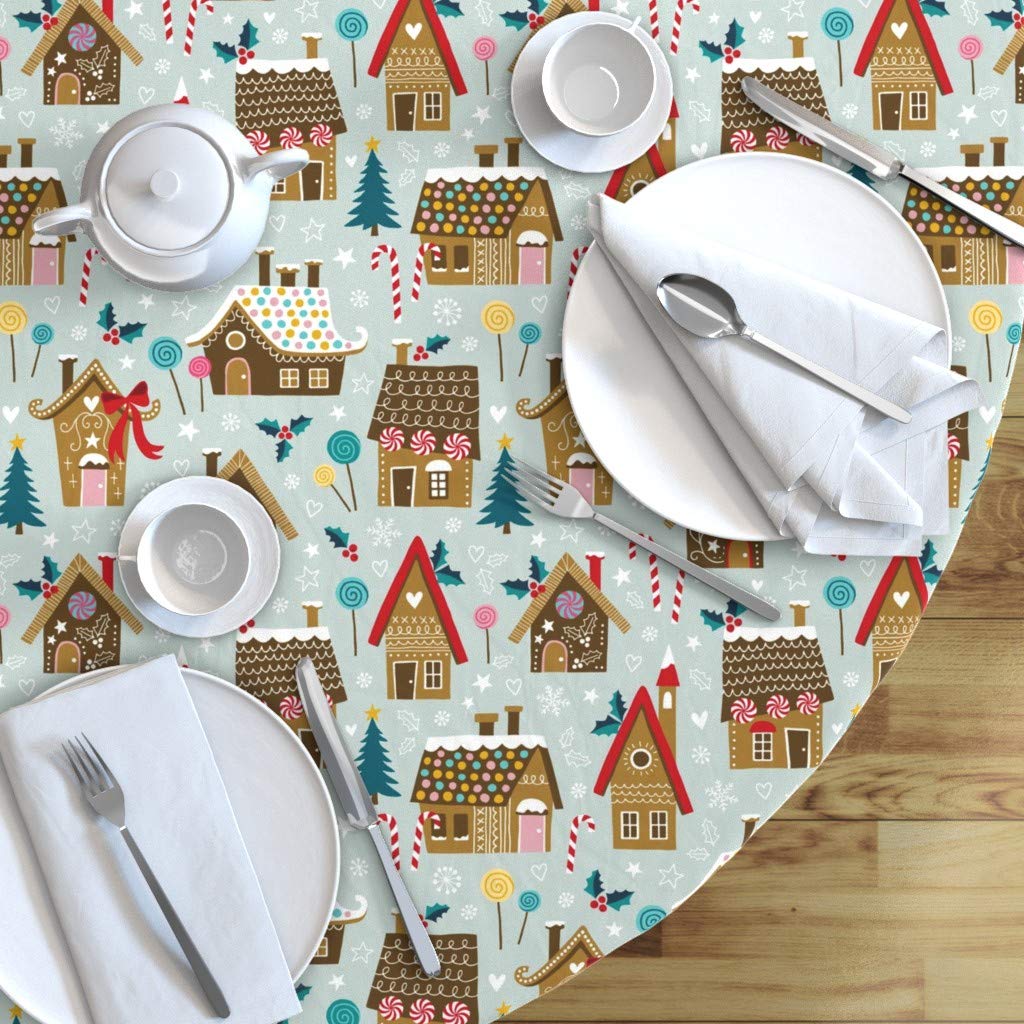 Custom Printed Cotton Sateen Tablecloth 70