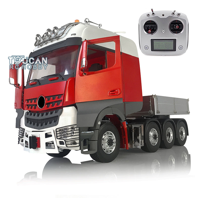1/14 LESU 8x8 RC Metal 3-Speed Chassis Highline Tractor Truck Model - DIY Remote Control Cabin with Motor & Servo (Optional Versions) for Off-Road Adventure, Crawling & Collection Display
