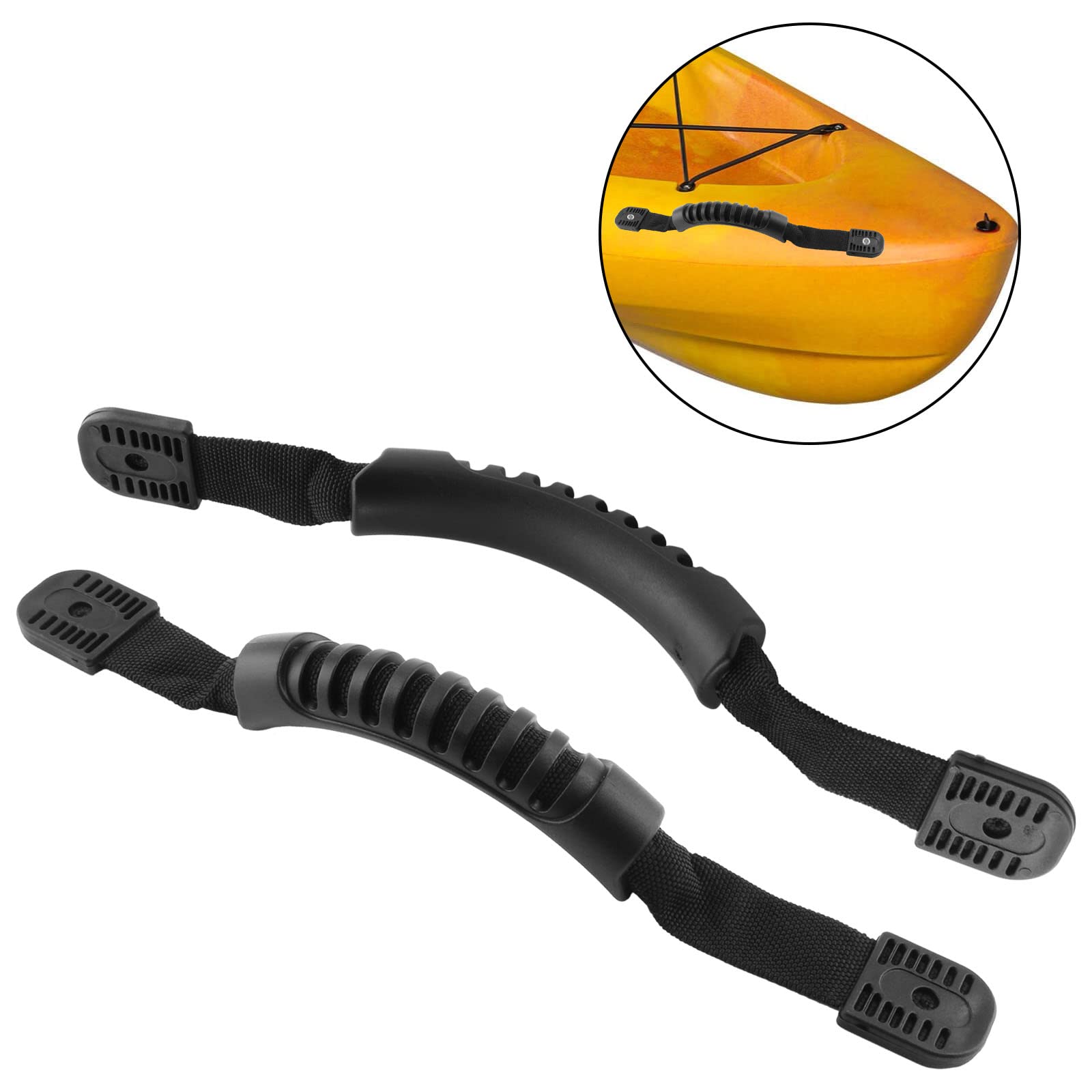 Kayak Carry Handles - Side Mount Replacement Handles with Plastic Buckle for Kayak Paddles, Tandem Kayaks, Canoes & Lifetime Kayaks - Perfect for Easy Transport & Storage
