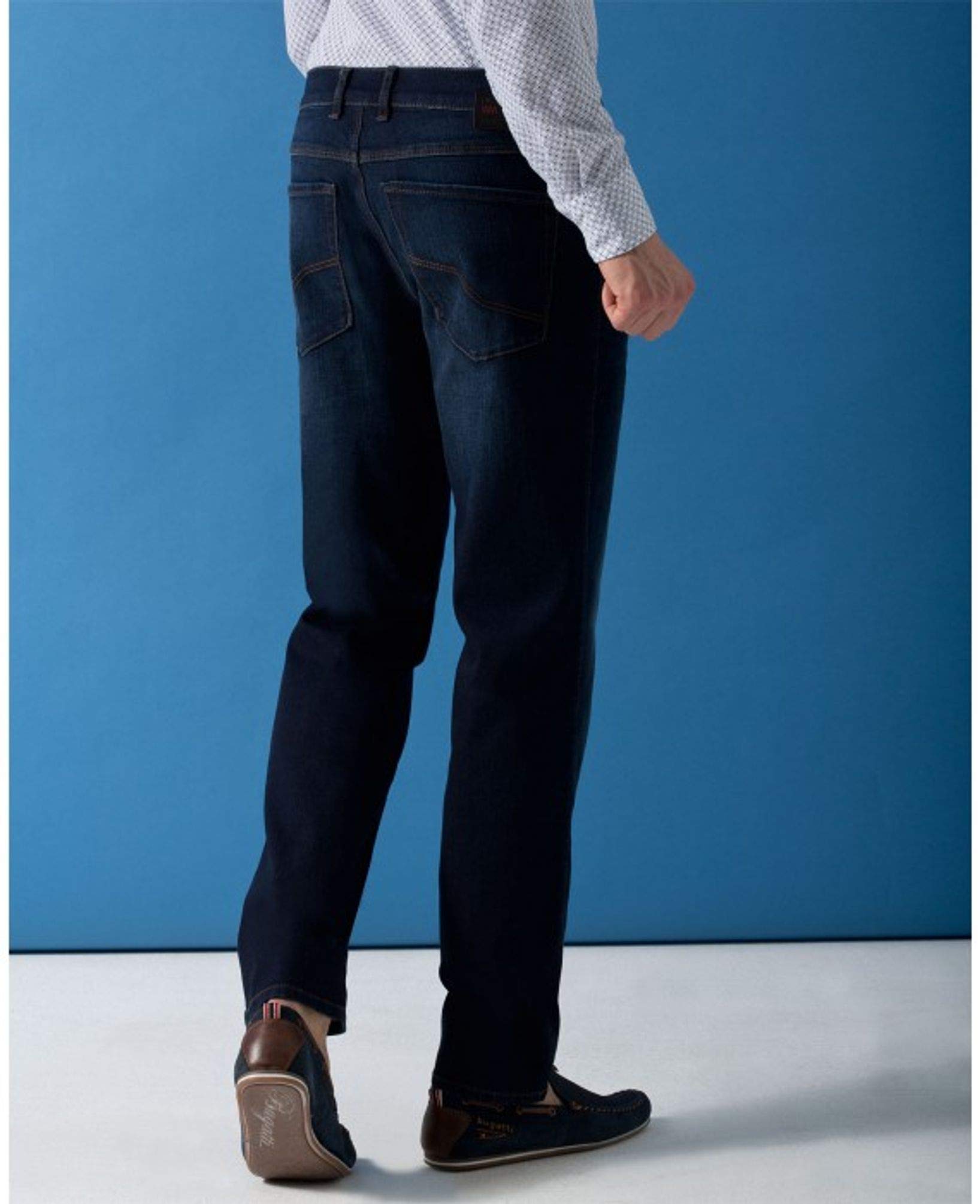 Bugatti Men's Slim Fit Stretch Denim Jeans - Comfortable & Stylish for Casual Wear, Work & Outdoor Activities