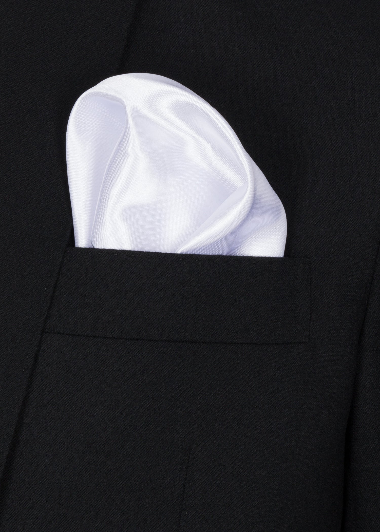Elegant White Pocket Square for Men - Premium Silk Handkerchief for Weddings, Business & Formal Events