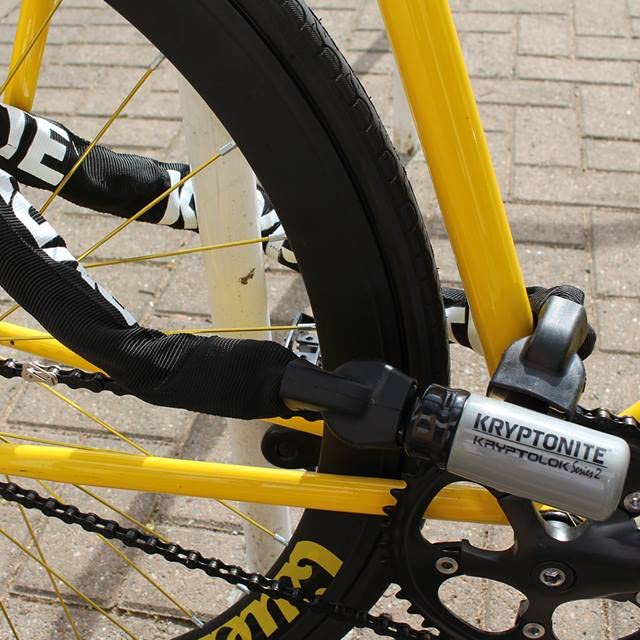 Kryptonite Kryptolok 995 Heavy Duty 3-Foot Bike Chain Lock - Sold Secure Gold Rated Anti-Theft Bicycle Lock for Motorcycles, Scooters, Doors, Gates & Fences - Perfect for Urban Commuting, Outdoor Security & Bike Storage