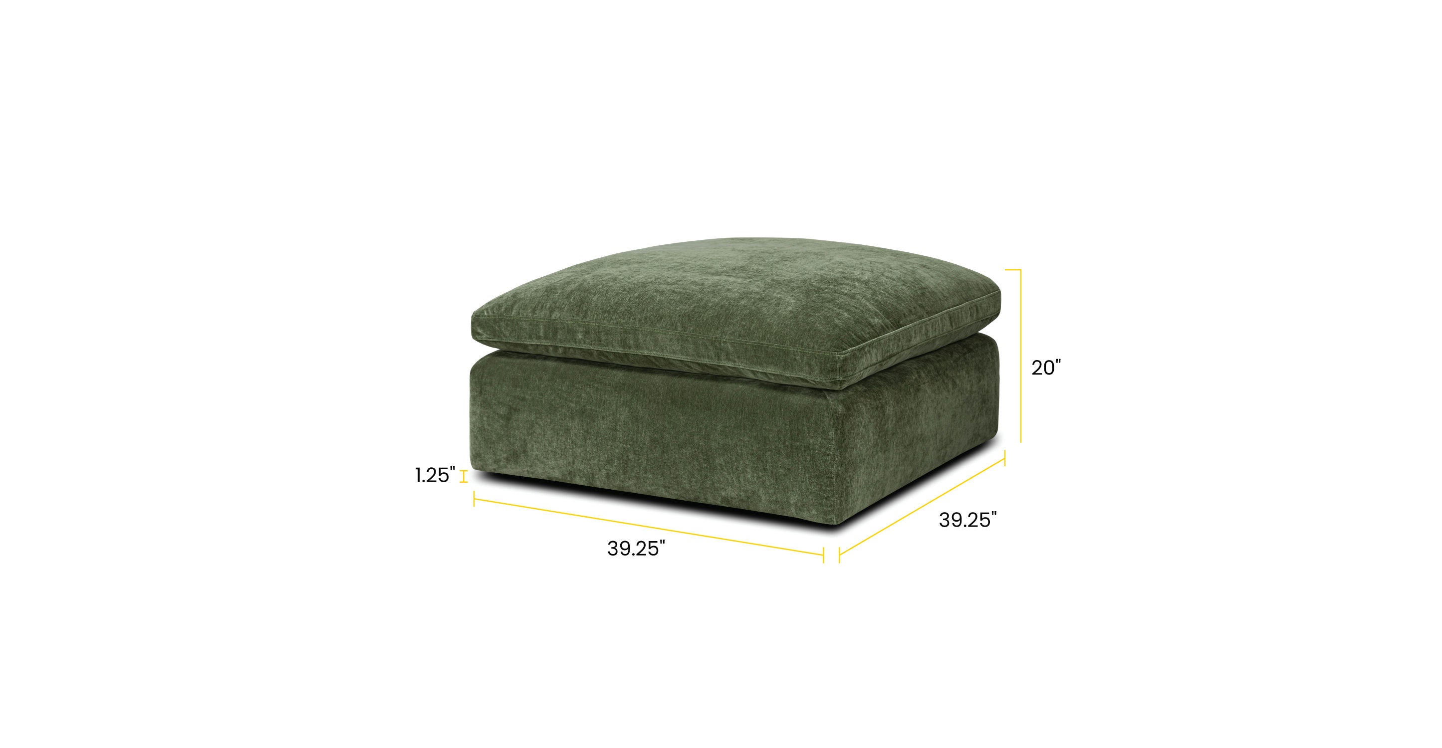 Aspen Ottoman - Modern Storage Ottoman with Lift Top, Soft Upholstered Seat for Living Room, Bedroom, or Office - Perfect for Extra Seating & Hidden Storage