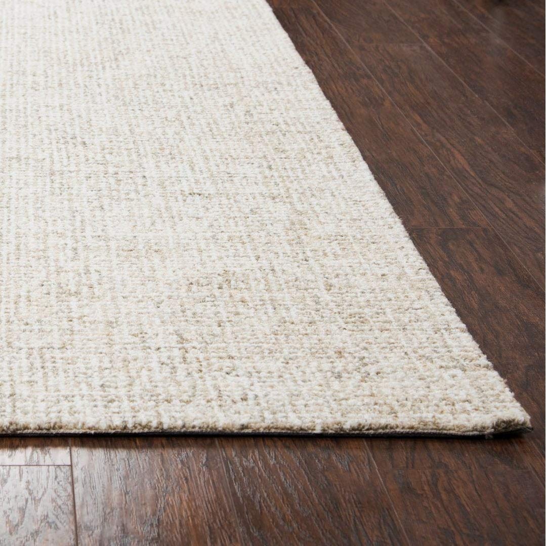 Overstock London Abstract Tweed Wool Hand-Tufted Area Rug - 10' x 10' Round, Grey - Soft & Durable for Living Room, Bedroom, or Office Decor