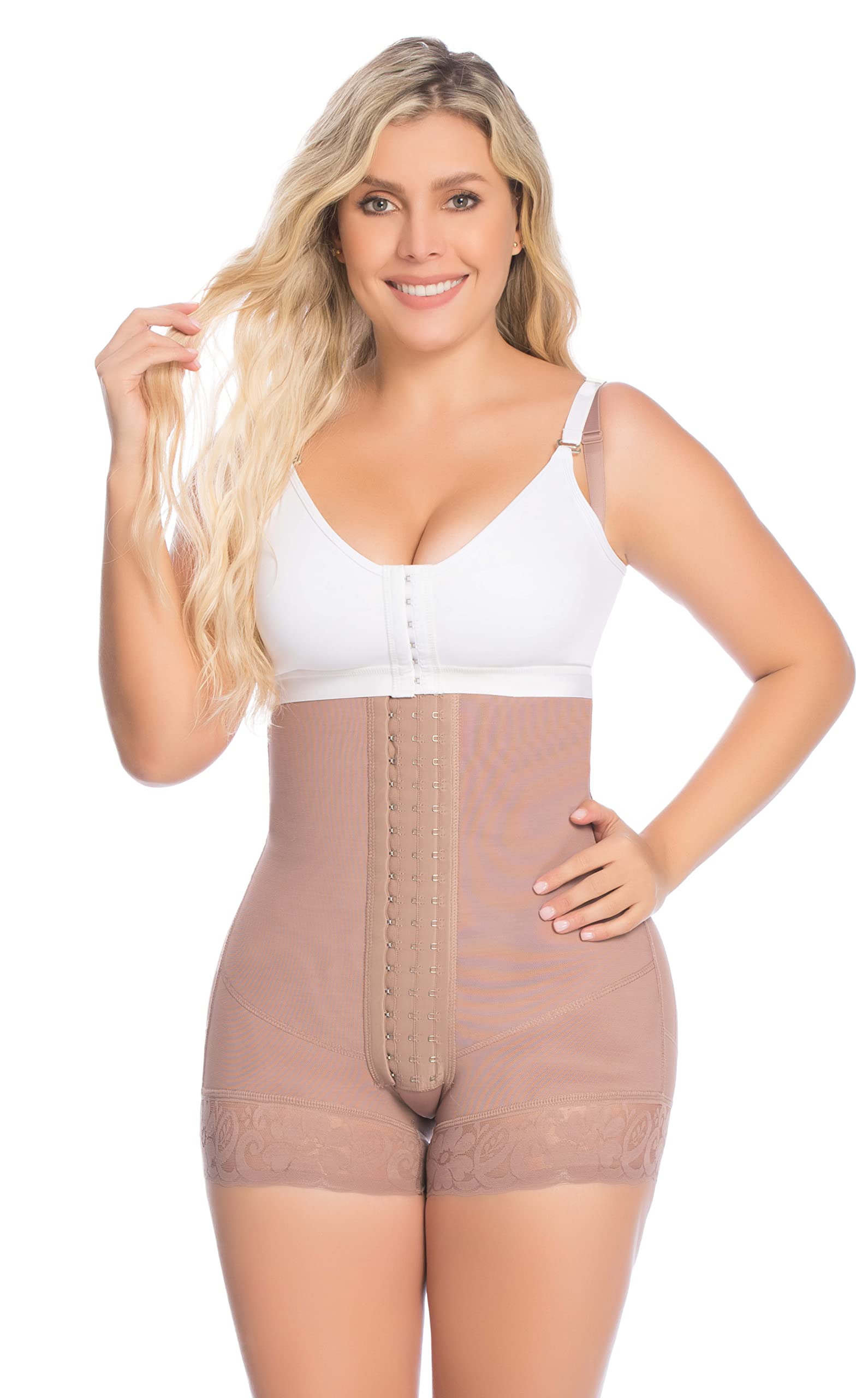 DELIÉ by Fajas DPrada Colombian Shapewear - Post Surgery Compression Garment Shorts for Waist Training & Body Shaping | Perfect for Recovery, Tummy Control & Everyday Wear