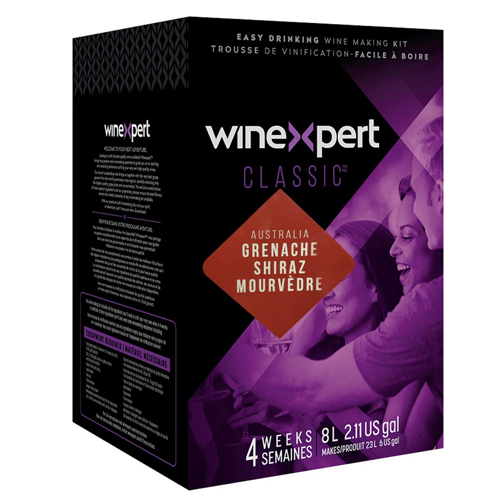 Premium Australian GSM Wine Making Kit - Grenache Shiraz Mourvedre Blend | Home Winemaking Supplies for Beginners & Enthusiasts | Perfect for Special Occasions & Gifts