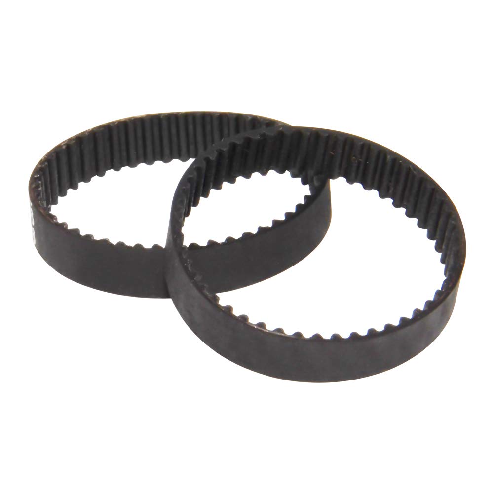 2GT Timing Belt 110-2GT-9 (110mm Length, 9mm Width, 55 Teeth) - 2 Pack for 3D Printers, CNC Machines, and Industrial Equipment - Durable Rubber Drive Belt for Smooth Power Transmission