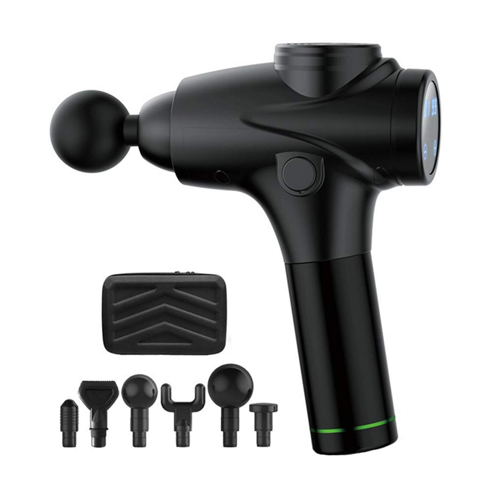 XIMIXI Deep Tissue Massage Gun for Muscle Recovery - Professional Percussion Massager for Pain Relief, Body Relaxation & Muscle Therapy After Workout, Exercise, Training - Perfect for Home, Gym & Sports Use (Black)