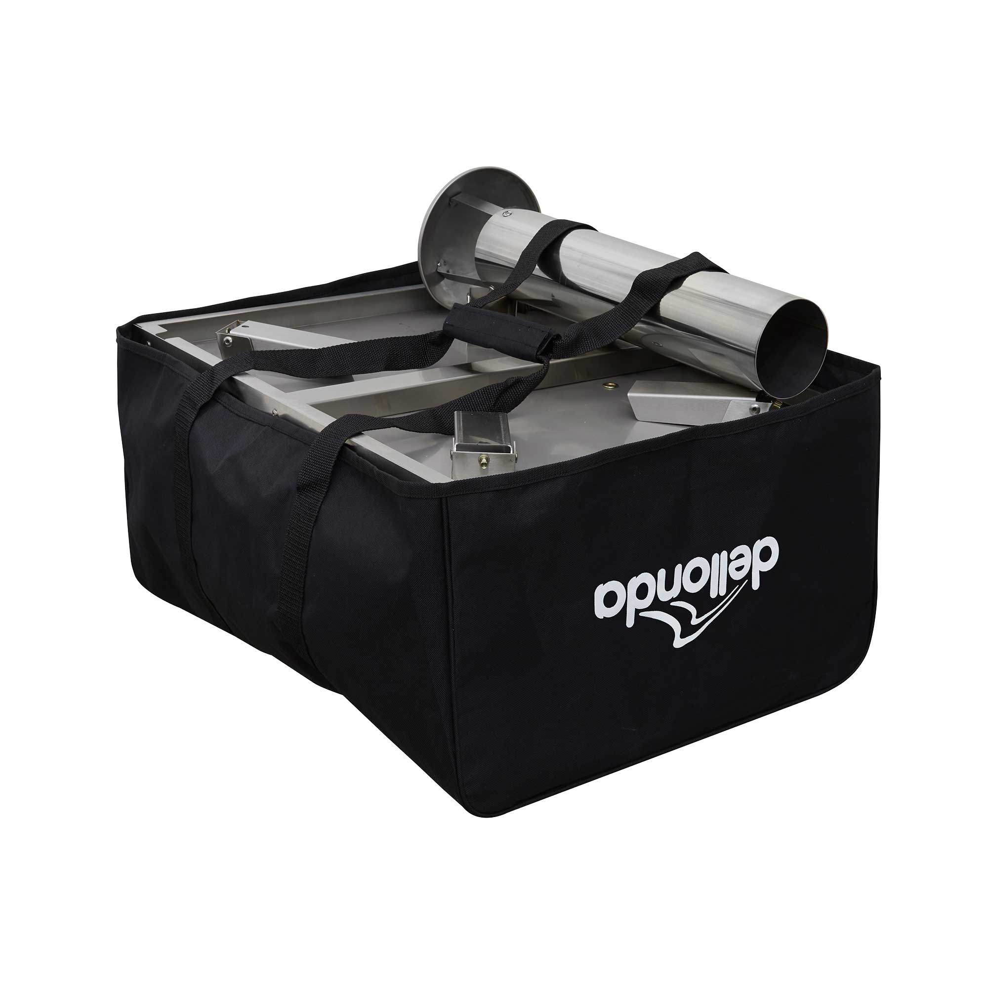 Portable Wood Fired Pizza Oven with Cover, Carry Bag & Trolley - Outdoor Camping, Backyard BBQ & Picnic Cooking - DG258