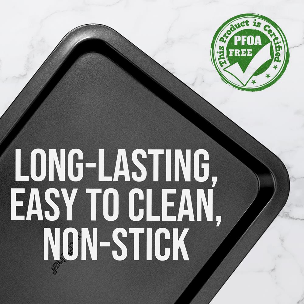 Non-Stick Medium Cookie Sheet - 12x16 Inch Baking Pan for Cookies, Pastries & More - Perfect for Home Baking, Party Treats & Holiday Desserts