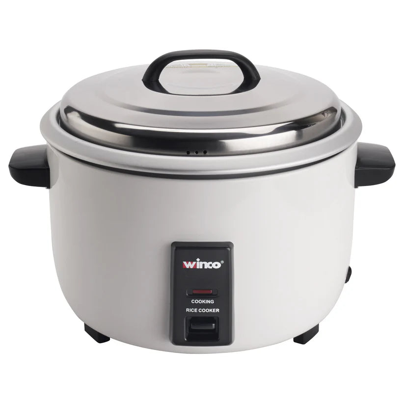 Winco 30 Cup Commercial Rice Cooker & Warmer - Electric Large Capacity Rice Steamer for Restaurants, Catering & Bulk Cooking