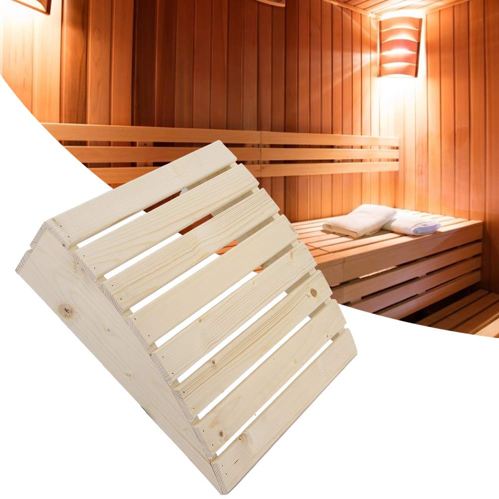 ZLXHDL Ergonomic Wooden Sauna Backrest Cushion - Premium Sauna Accessory for Neck Pain, Shoulder Relief & Spinal Support | Perfect for Home Sauna Relaxation & Wellness Therapy