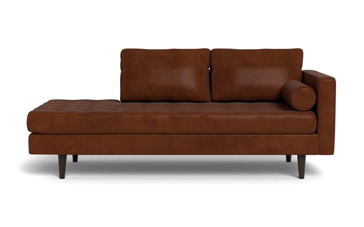 Ladybird 82 Leather RAF Stand Alone Chaise Lounge - Modern Luxury Leather Chaise for Living Room, Bedroom & Office - Perfect for Relaxing, Reading & Decorating