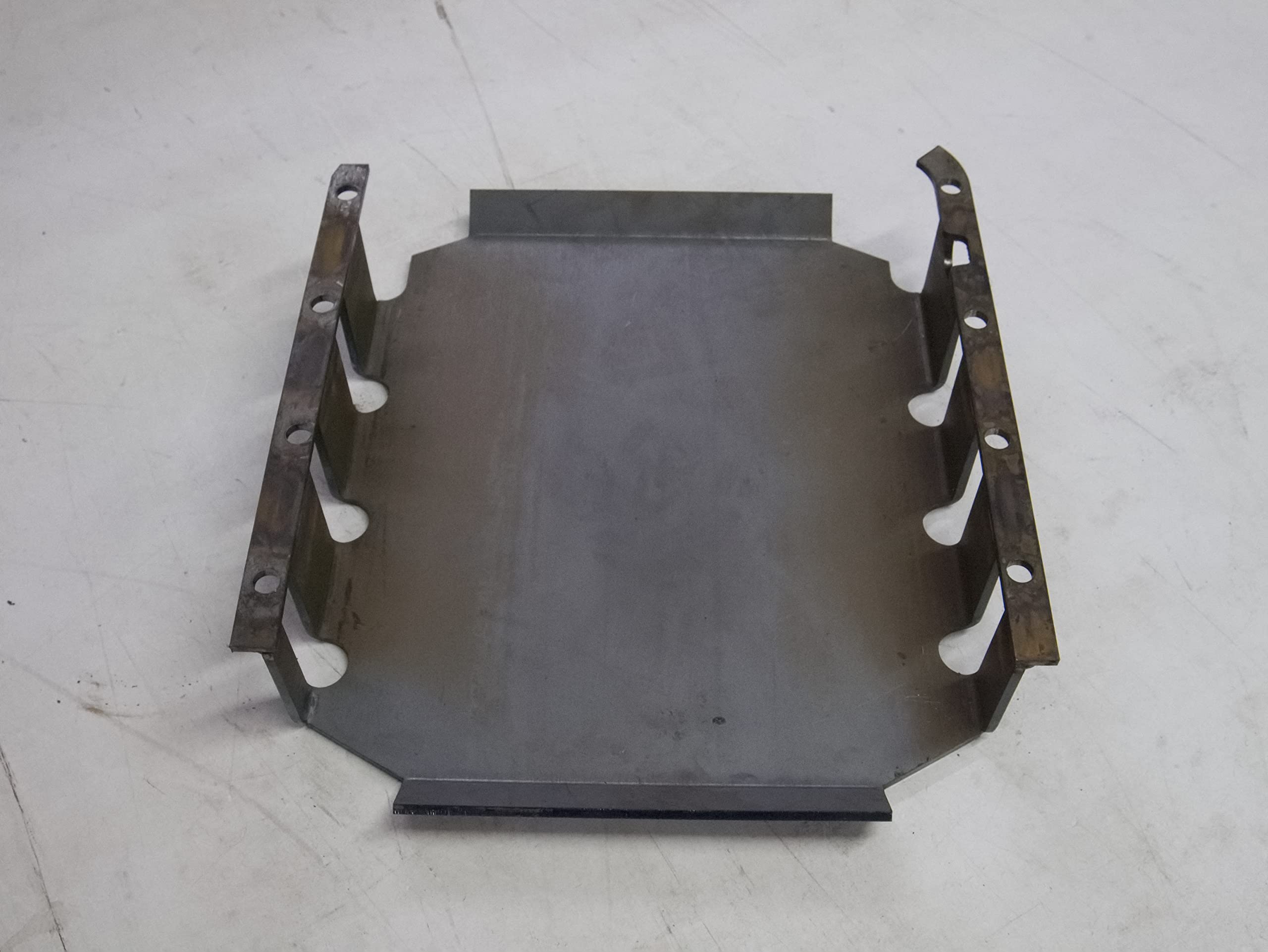 700R4/4L60 Transmission Pan Skid Plate - Heavy Duty Raw Steel Off-Road Protection for Chevy, GMC Trucks & SUVs - Trail Riding, Rock Crawling, Overlanding Adventure
