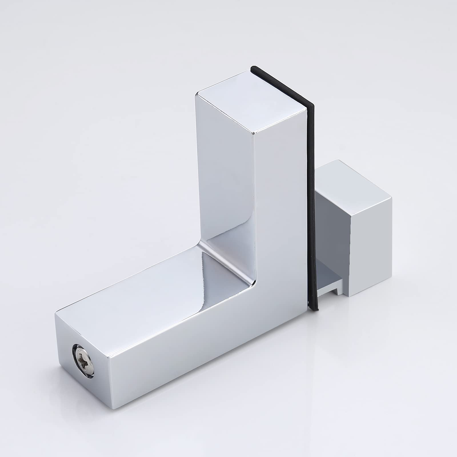 KES 15.8 Inch Bathroom Wall Shelf - Tempered Glass with Polished Chrome Finish (BGS3201S40) - Perfect for Shower, Vanity & Bathroom Storage Organization