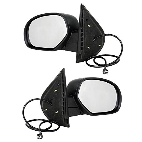 RAREELECTRICAL New Pair of Side View Door Mirrors Compatible With 2007-2012 Chevrolet Avalanche - Replacement Parts #20809948 & #20843116 - Perfect for Parking Assistance and Blind Spot Visibility