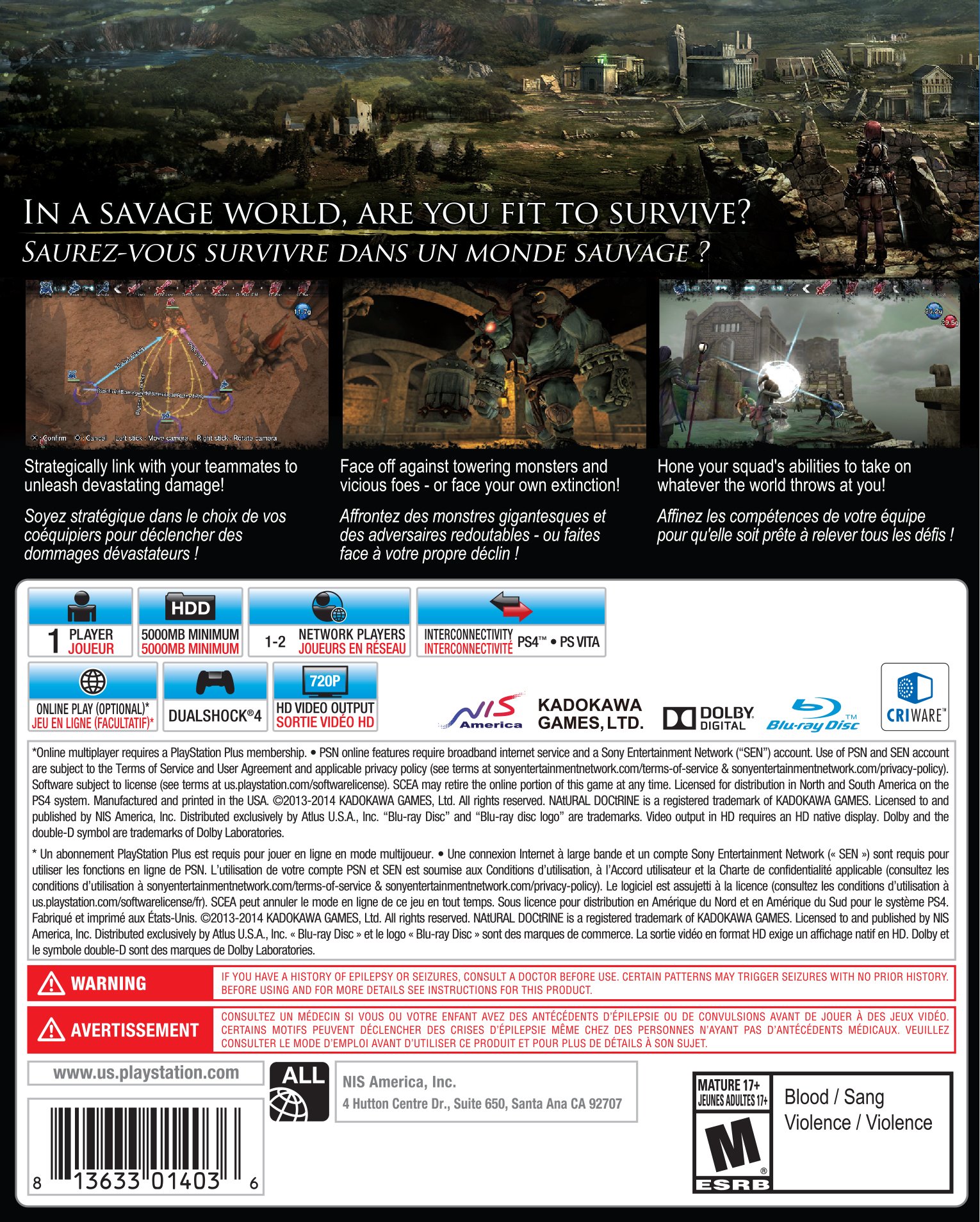Natural Doctrine - PlayStation 4 Game | Action RPG Adventure for PS4 | Perfect for Fantasy Gaming Enthusiasts & Strategy Lovers