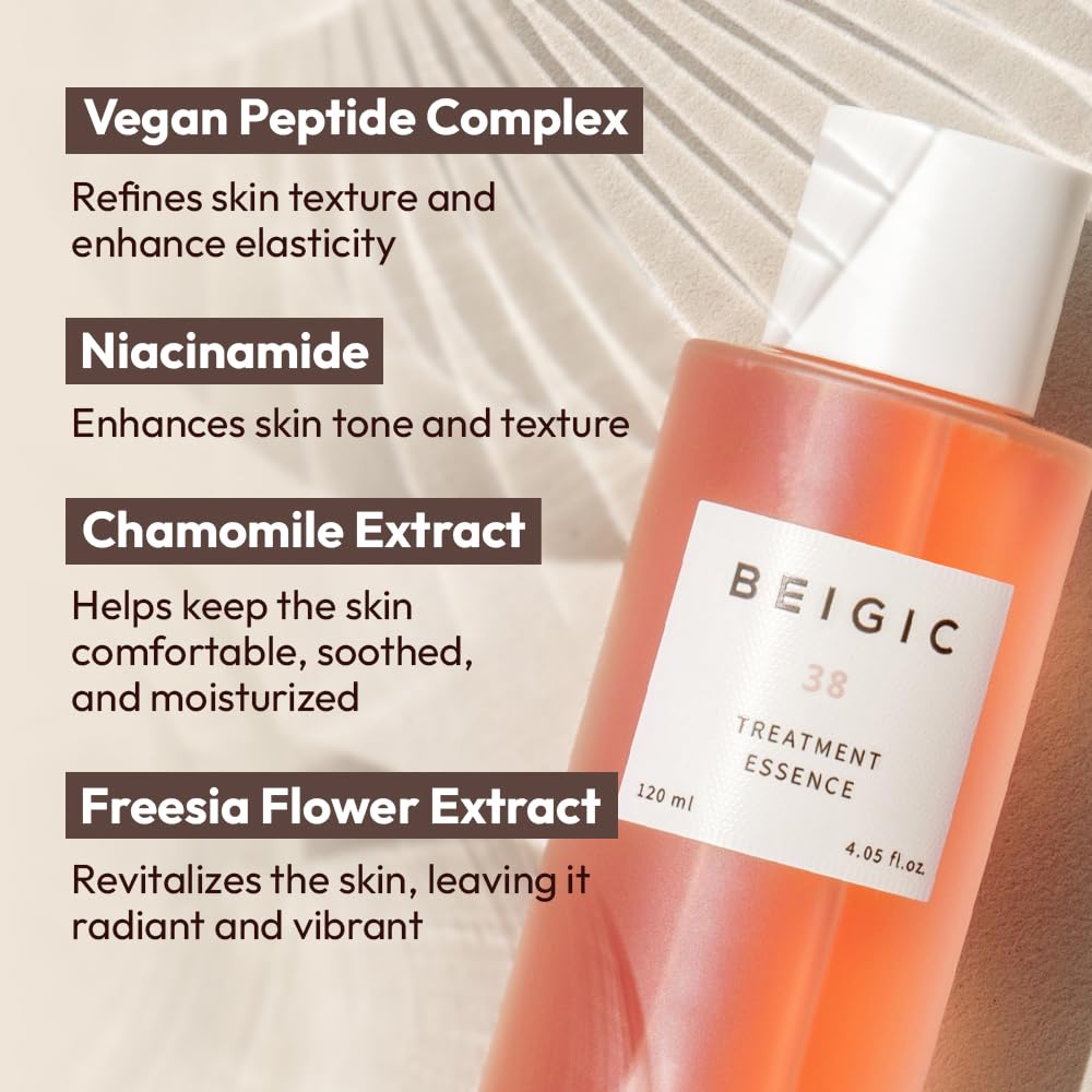 Intensive Treatment Duo - Hydrating Essence 120ml & Brightening Facial Oil 37ml for Glowing Skin | Skincare Set for Dry & Dull Skin