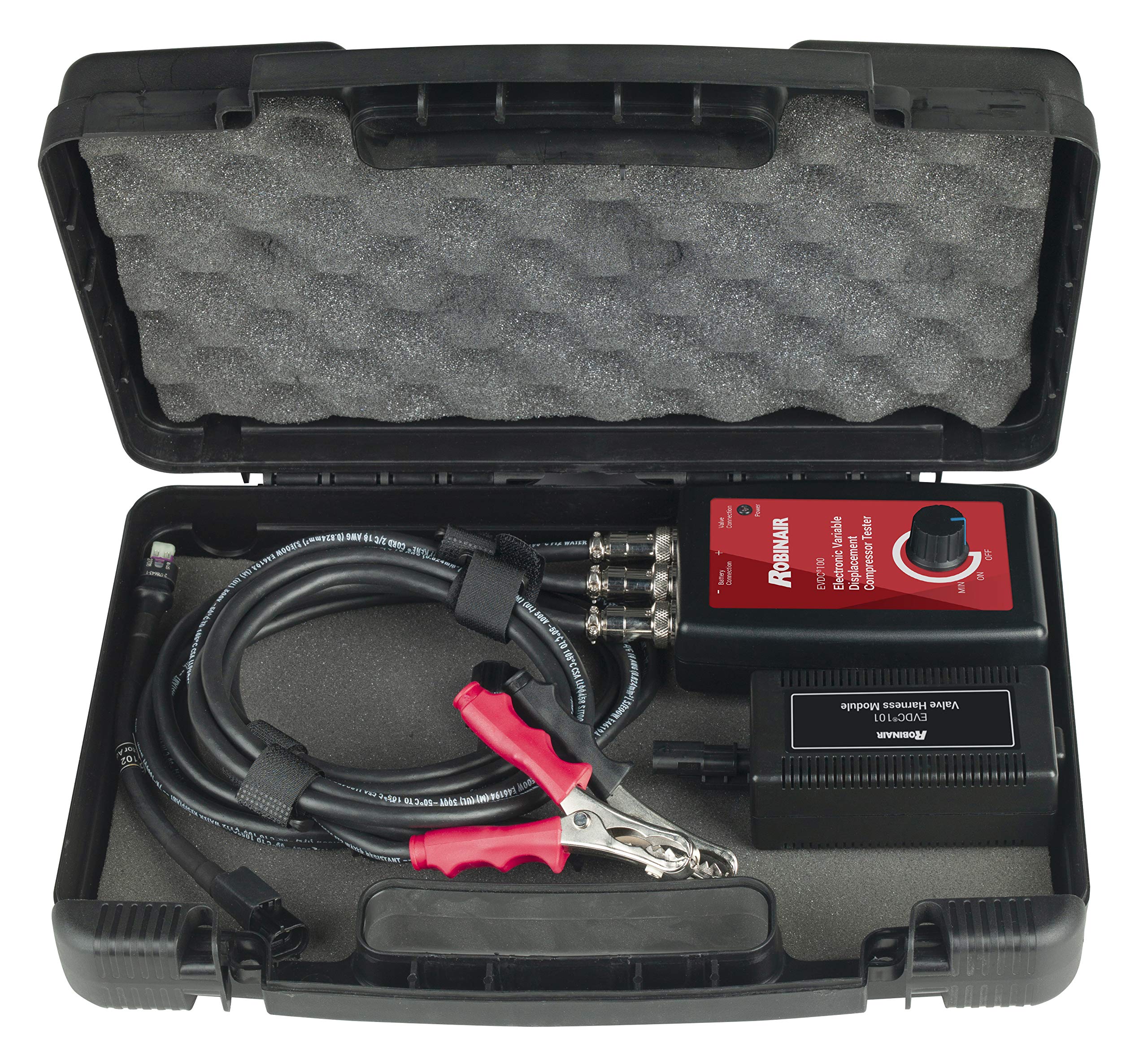 Robinair EVDC100 Electronic Variable Compressor Tester - Professional HVAC Diagnostic Tool for AC Systems (Black) | Ideal for Automotive Repair & Air Conditioning Maintenance